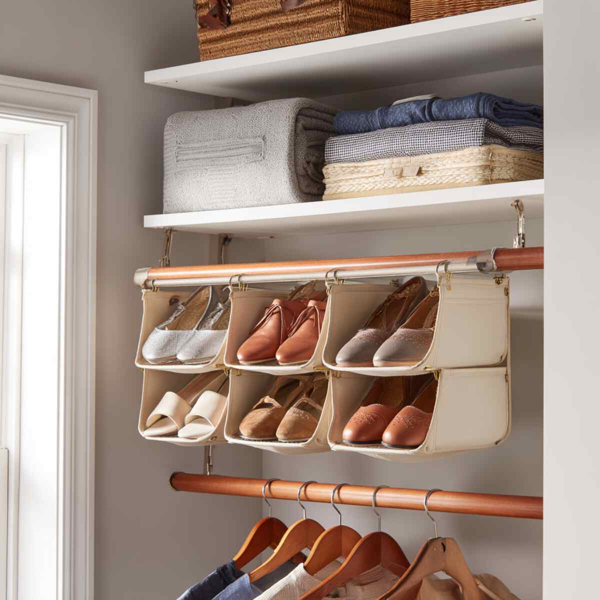 High-Mounted Shoe Racks