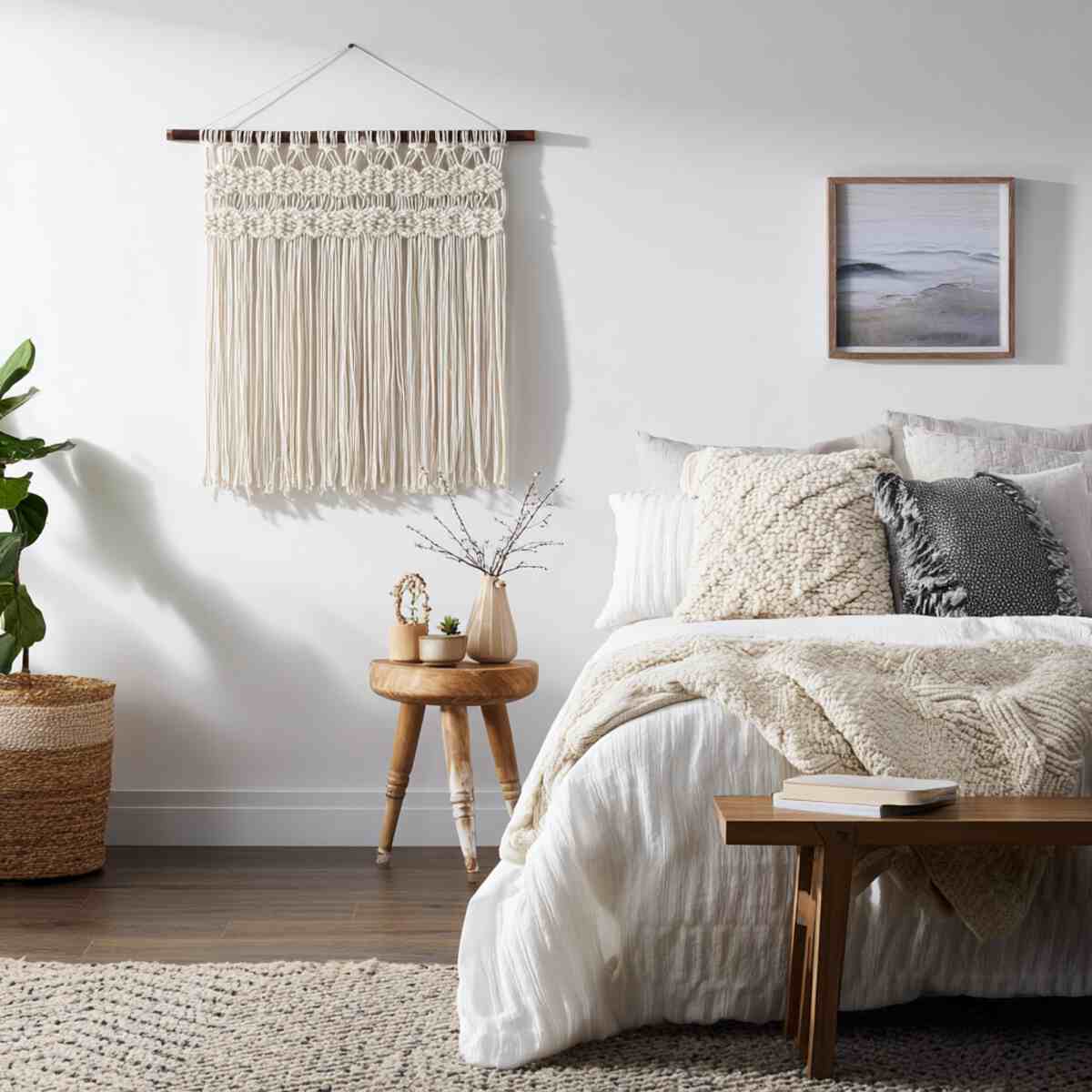 Textured Macramé Wall Hanging