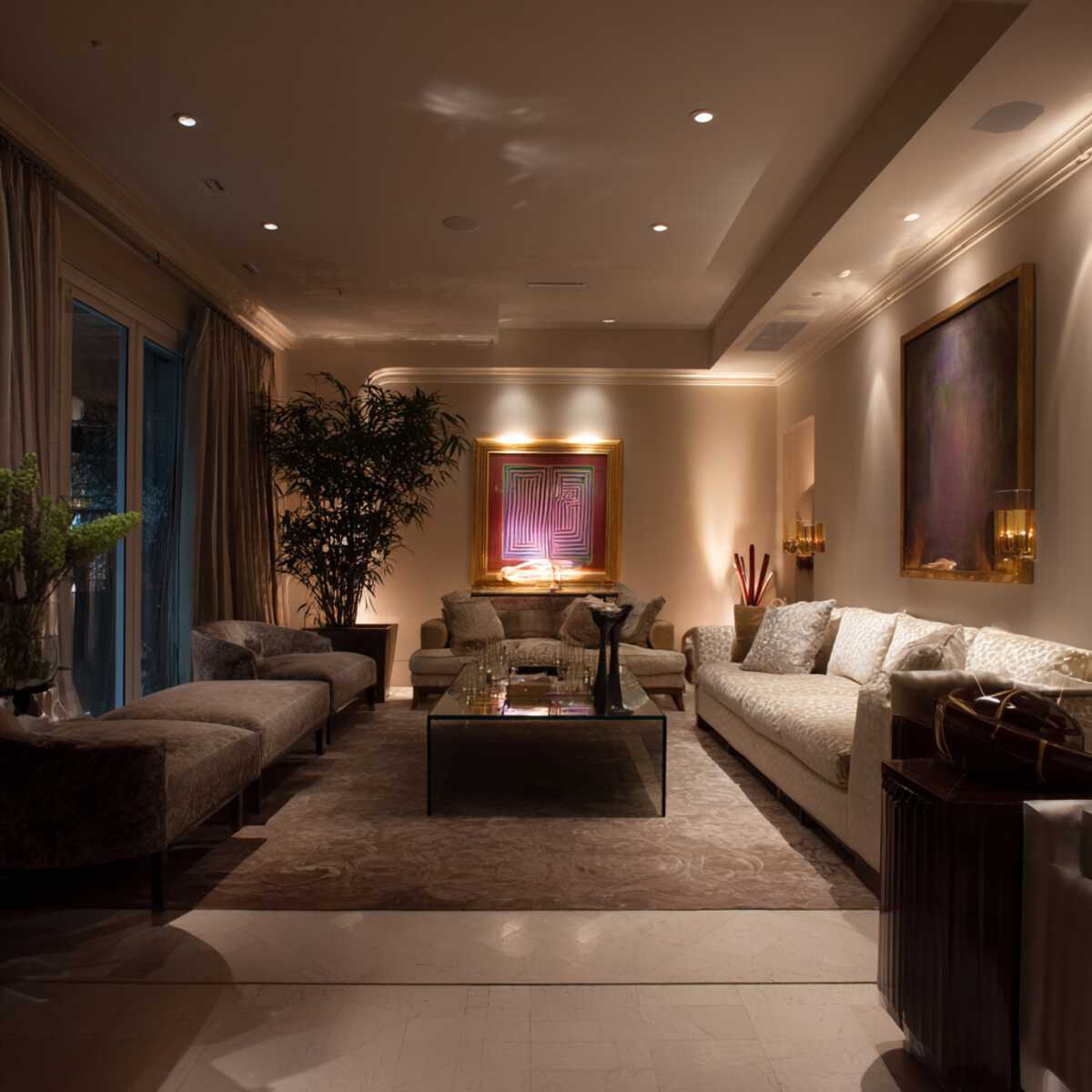 Uplighting Behind Furniture