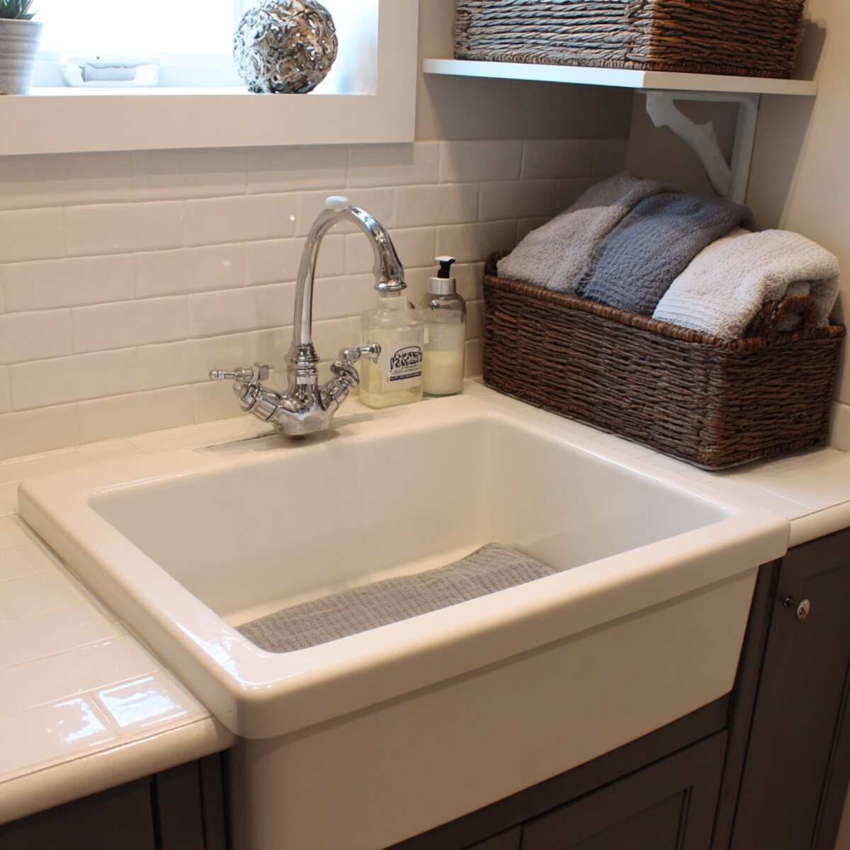 Custom Tiled Laundry Sink