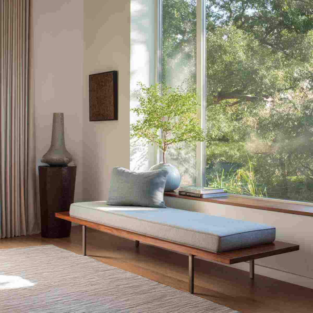 Modern Bench with Clean Lines