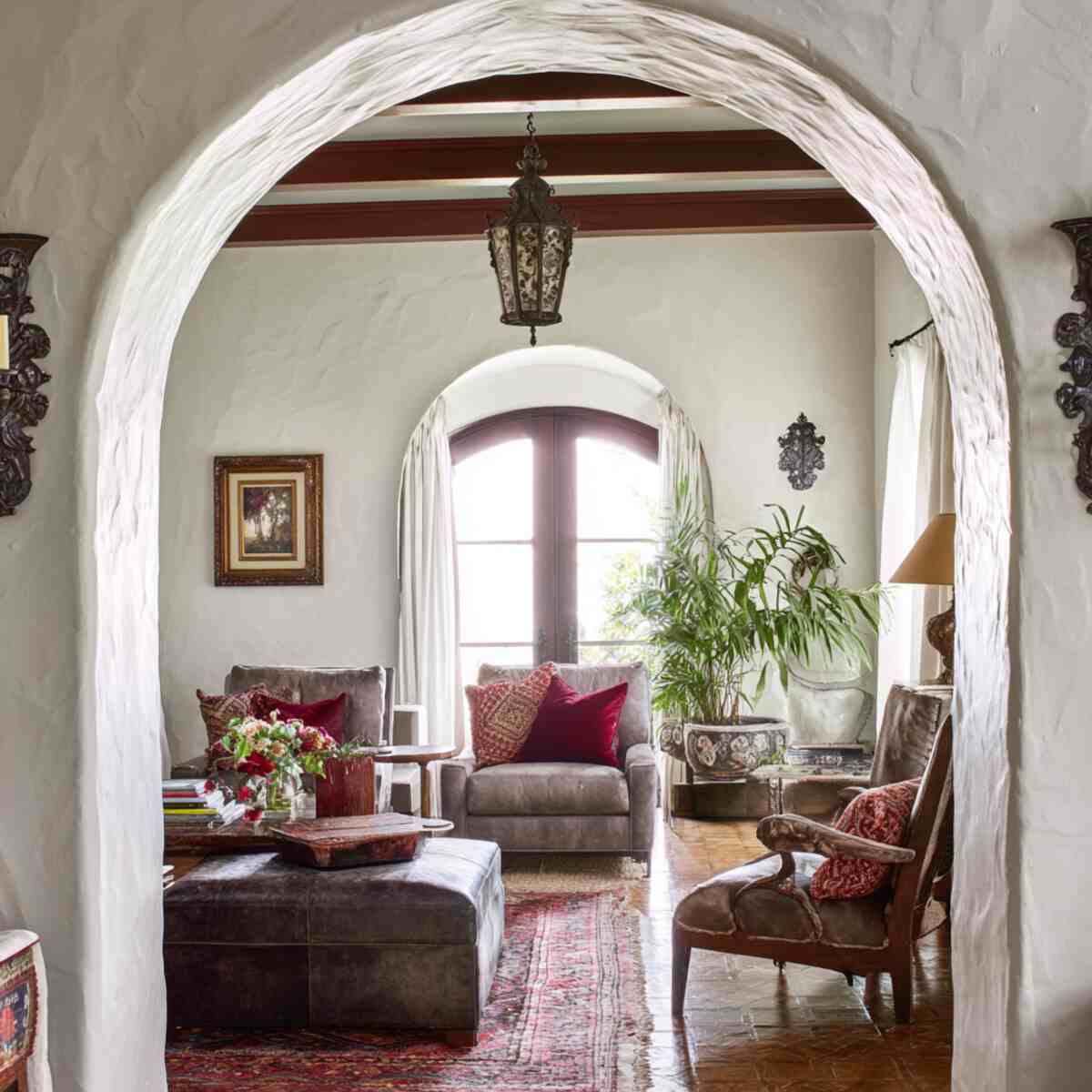 Spanish-Style Stucco Arch