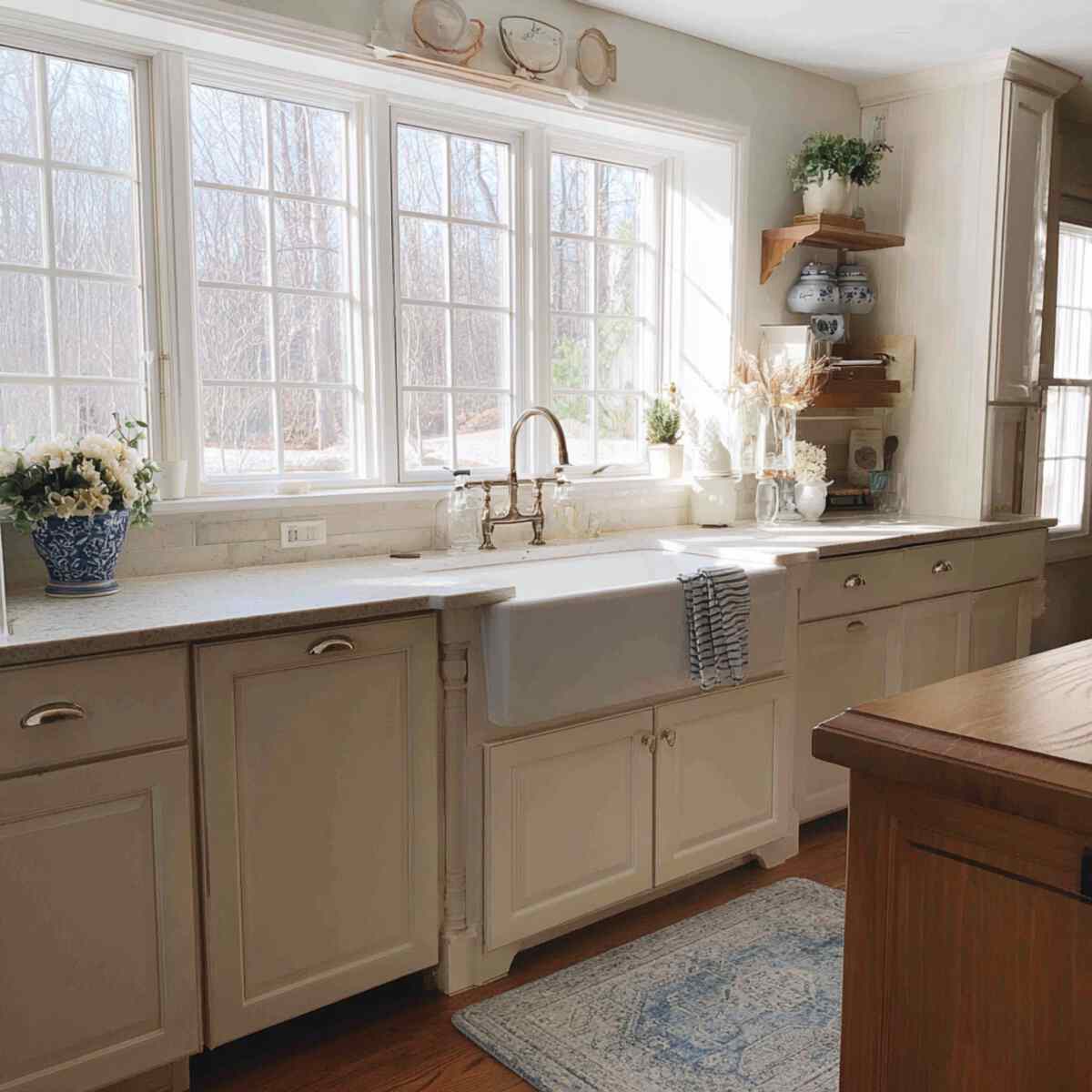 Apron Sink with Farmhouse Skirt Underneath