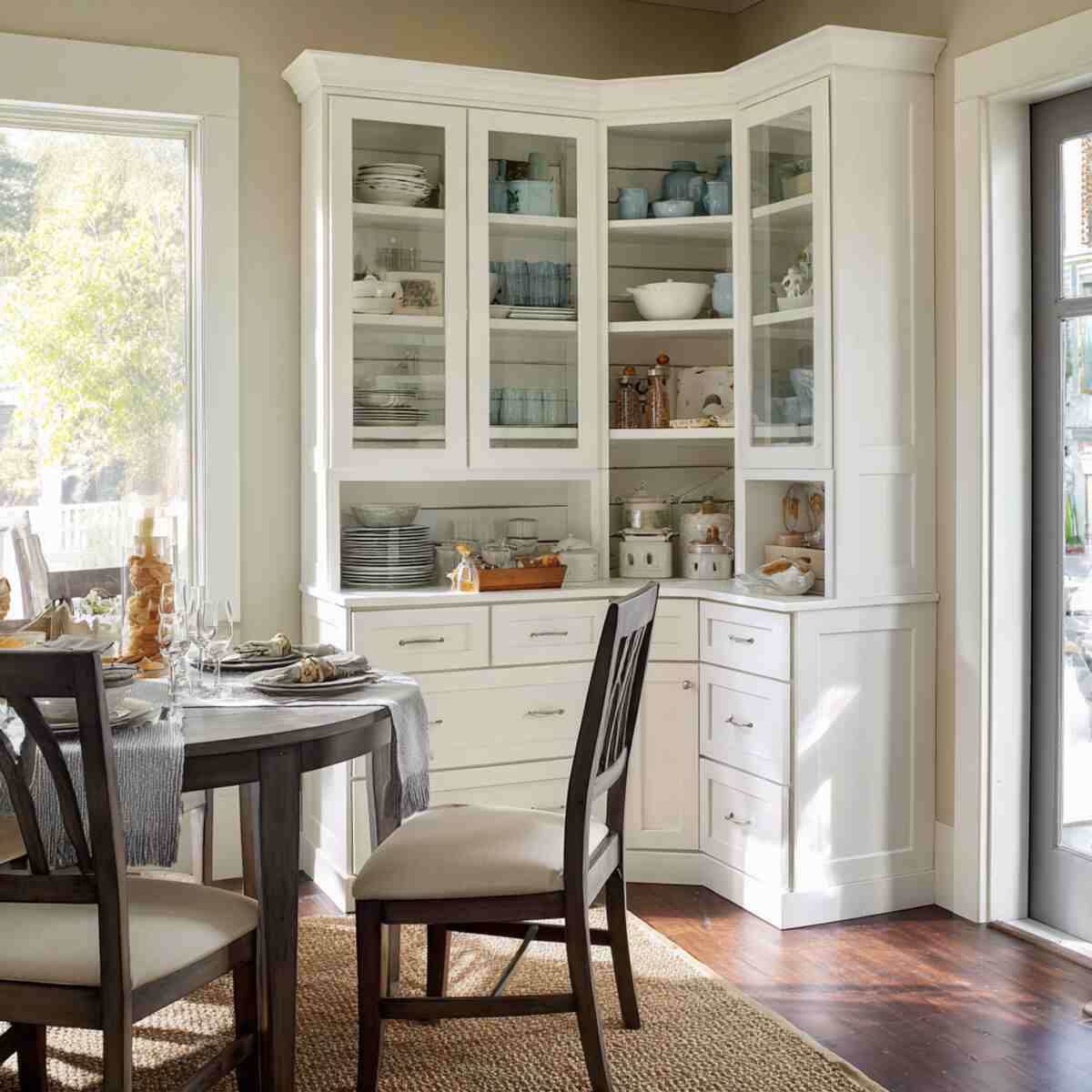 White Shaker-Style Hutch