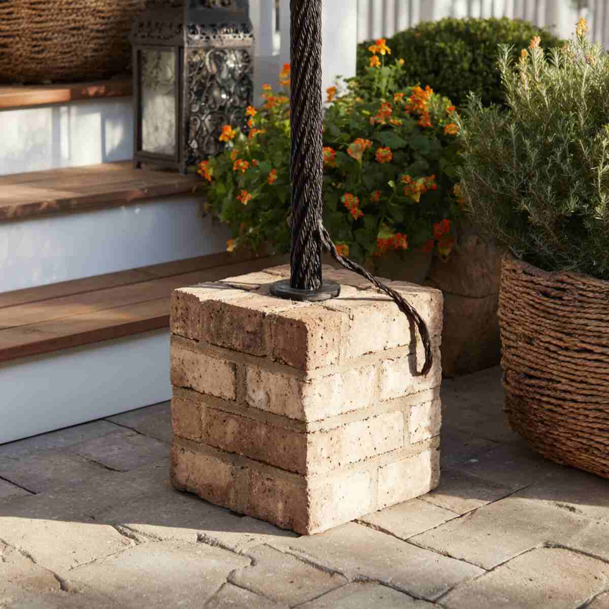 Brick Planter Base Poles