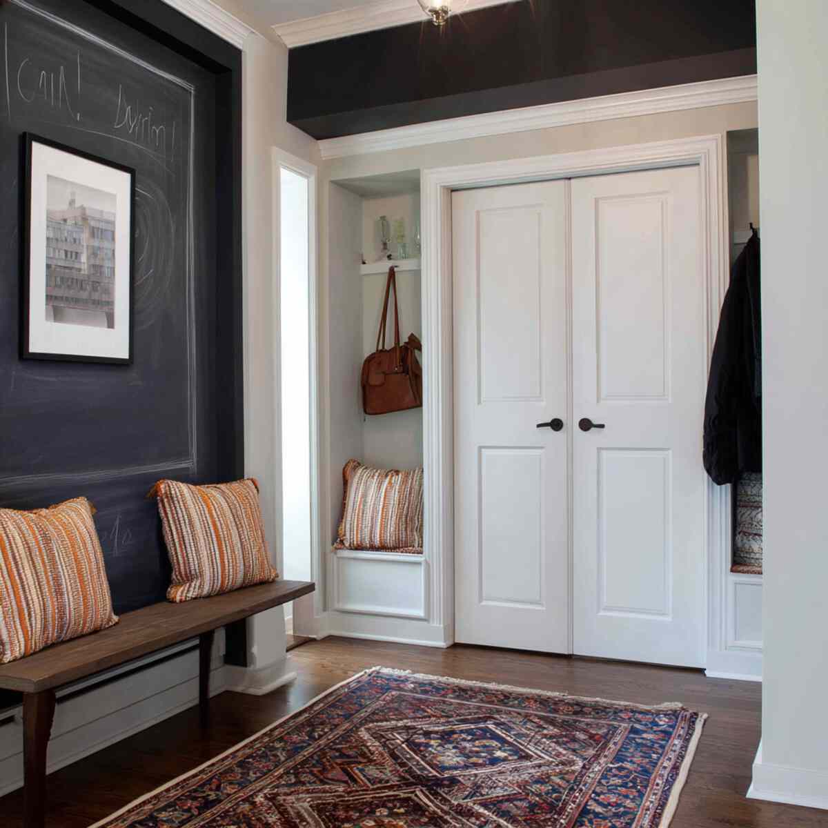 Chalkboard Paint on Closet Doors