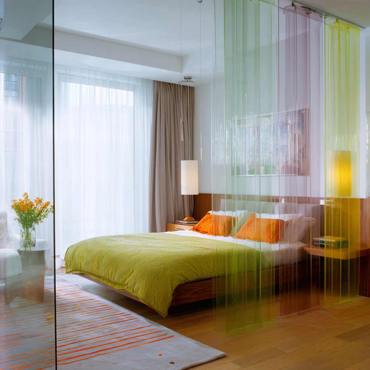 Transparent Acrylic Hanging Panels with Curtain Effect