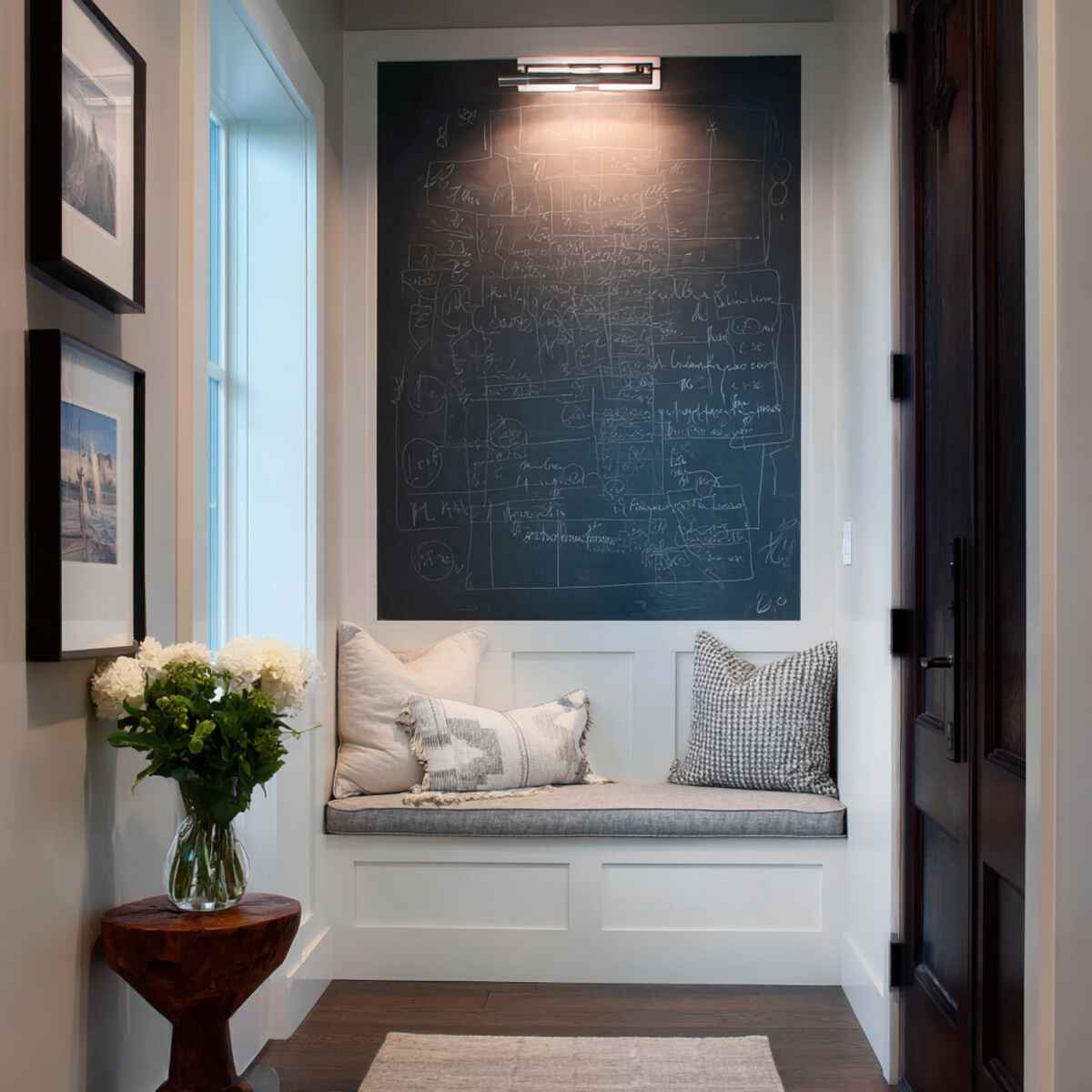Chalkboard Wall with Lighted Frame