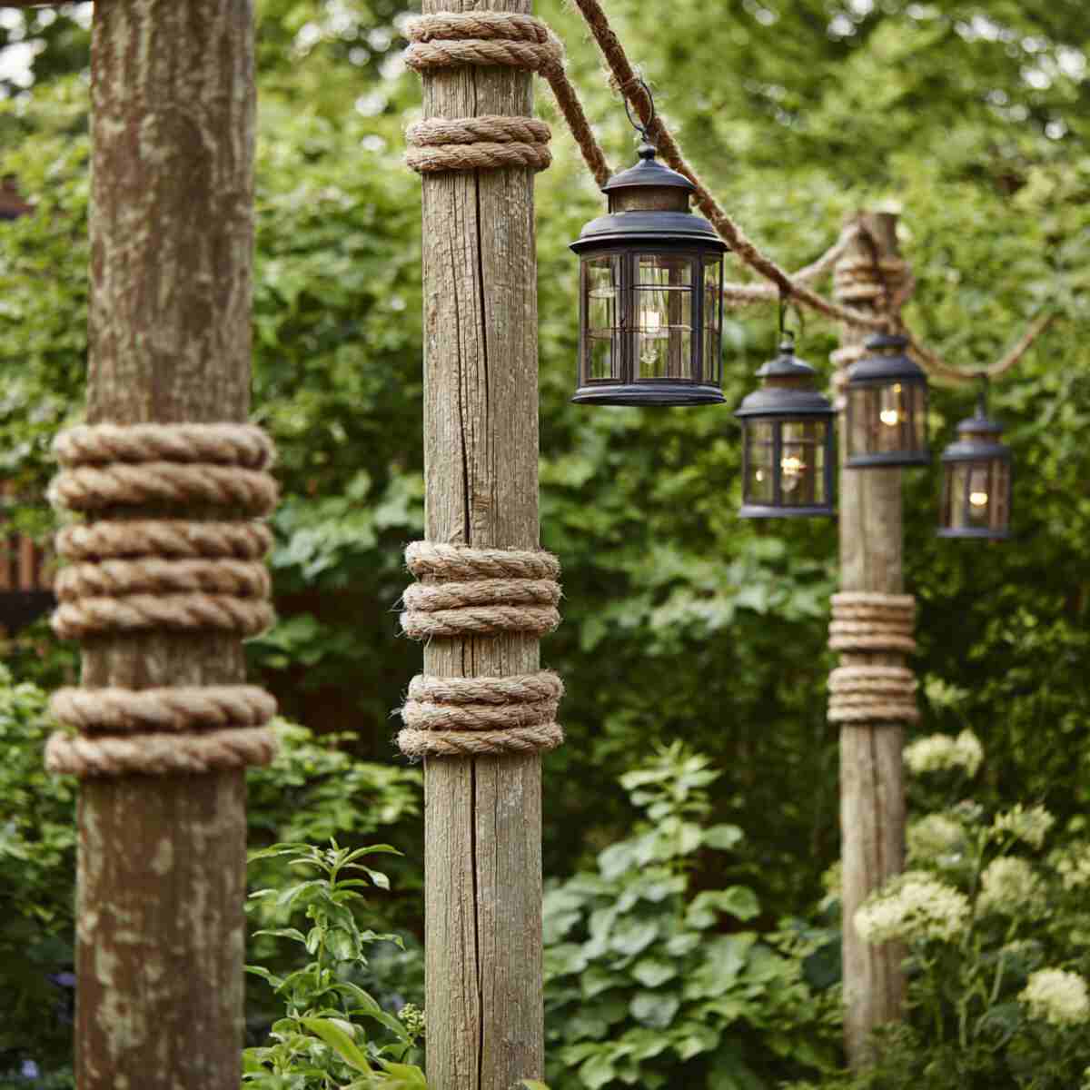 Rope-Wrapped Poles