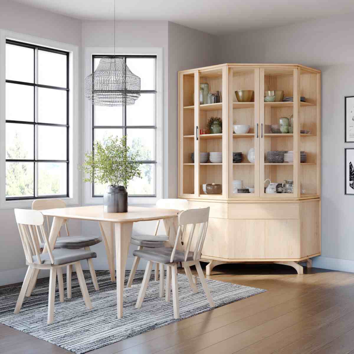Scandinavian Light Wood Hutch