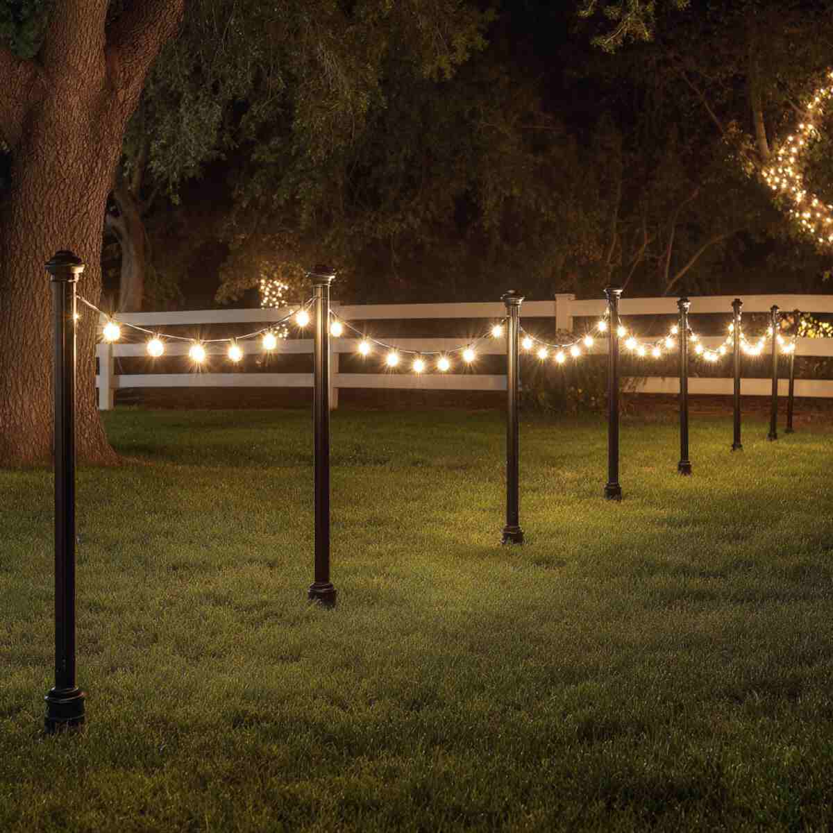 Fence-Mounted Poles