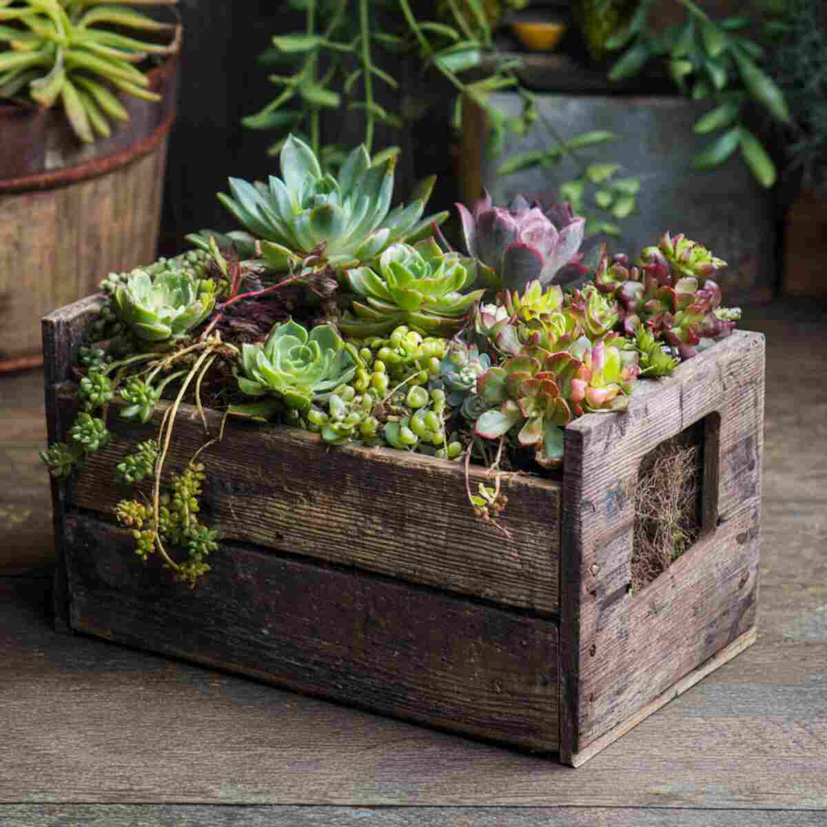Rustic Succulent Planter
