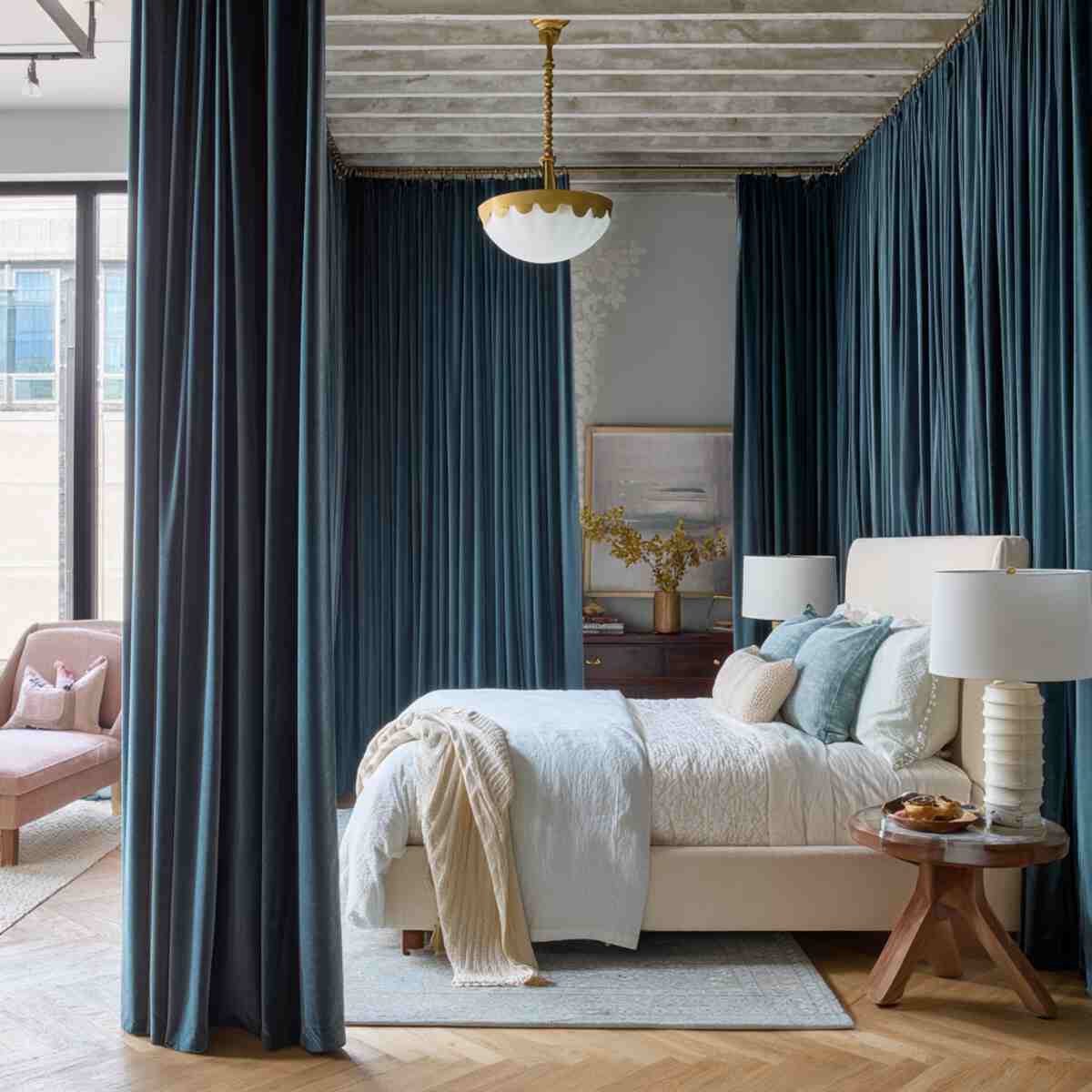 Velvet Floor-to-Ceiling Curtains
