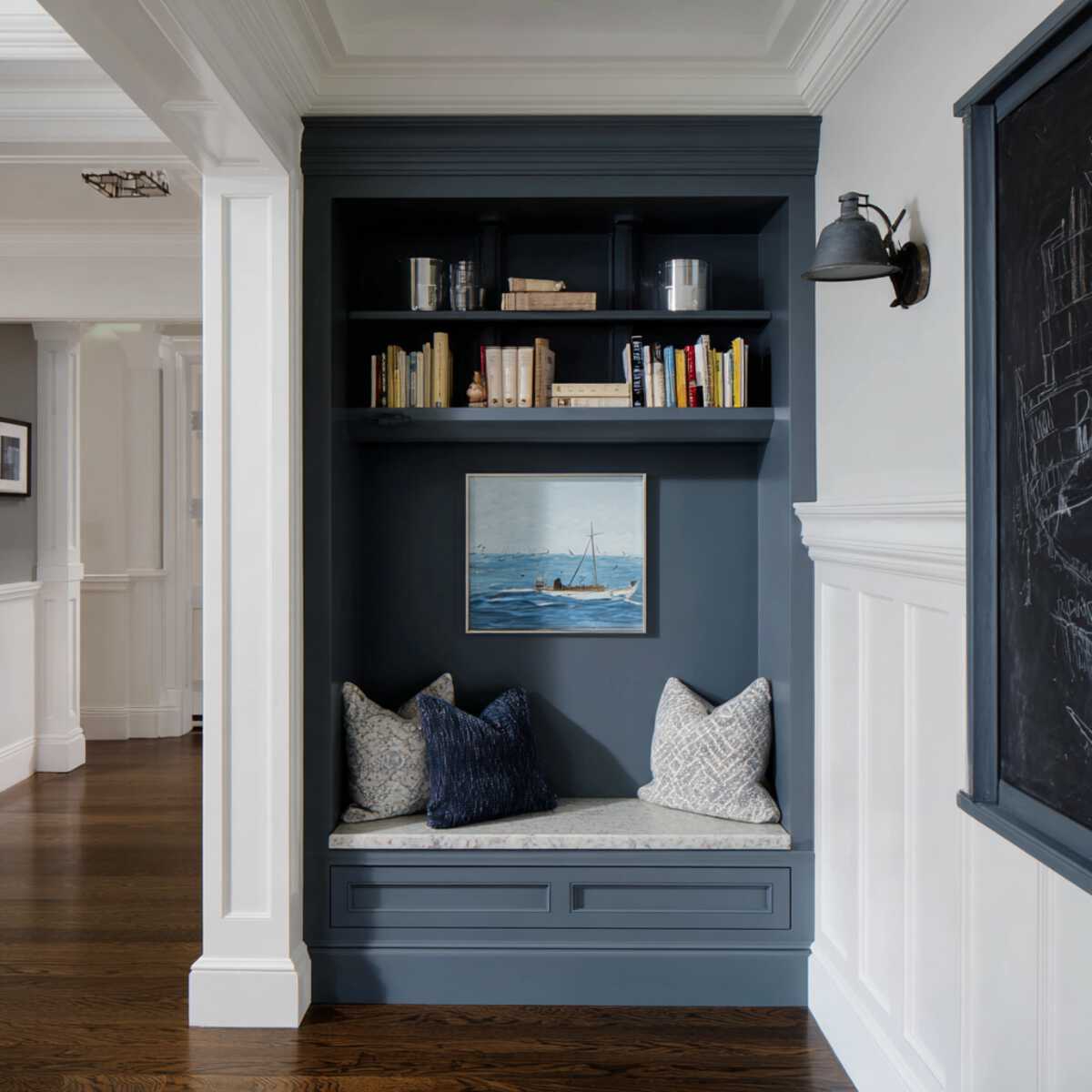 Built-In Chalkboard with Shelf