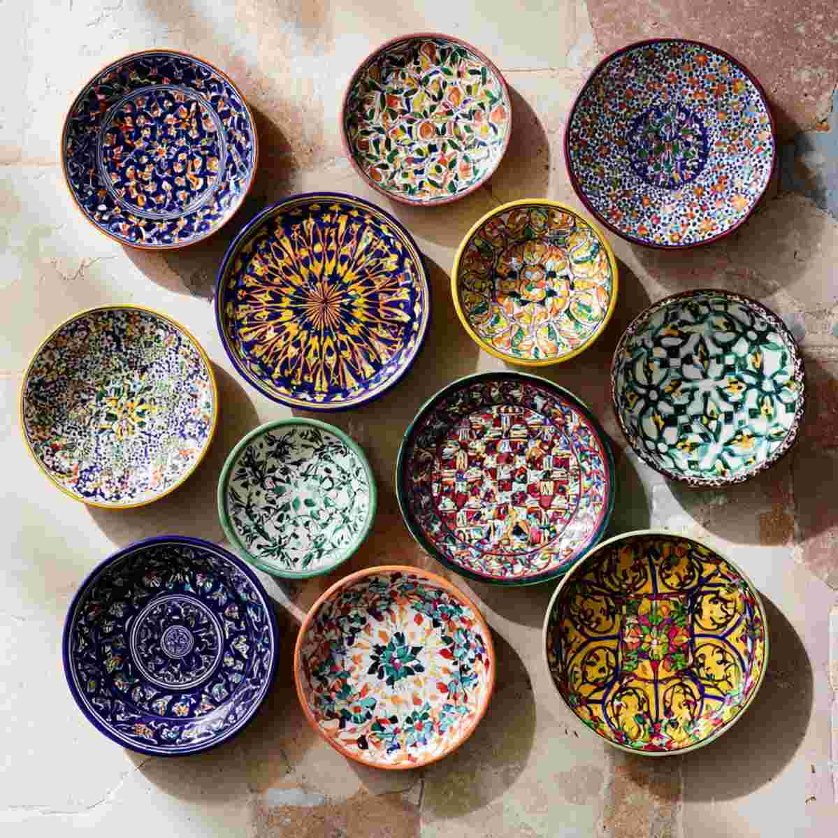 Hand-Painted Ceramic Plates
