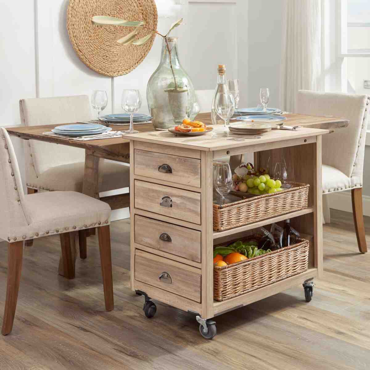 Rolling Cart with Drawers