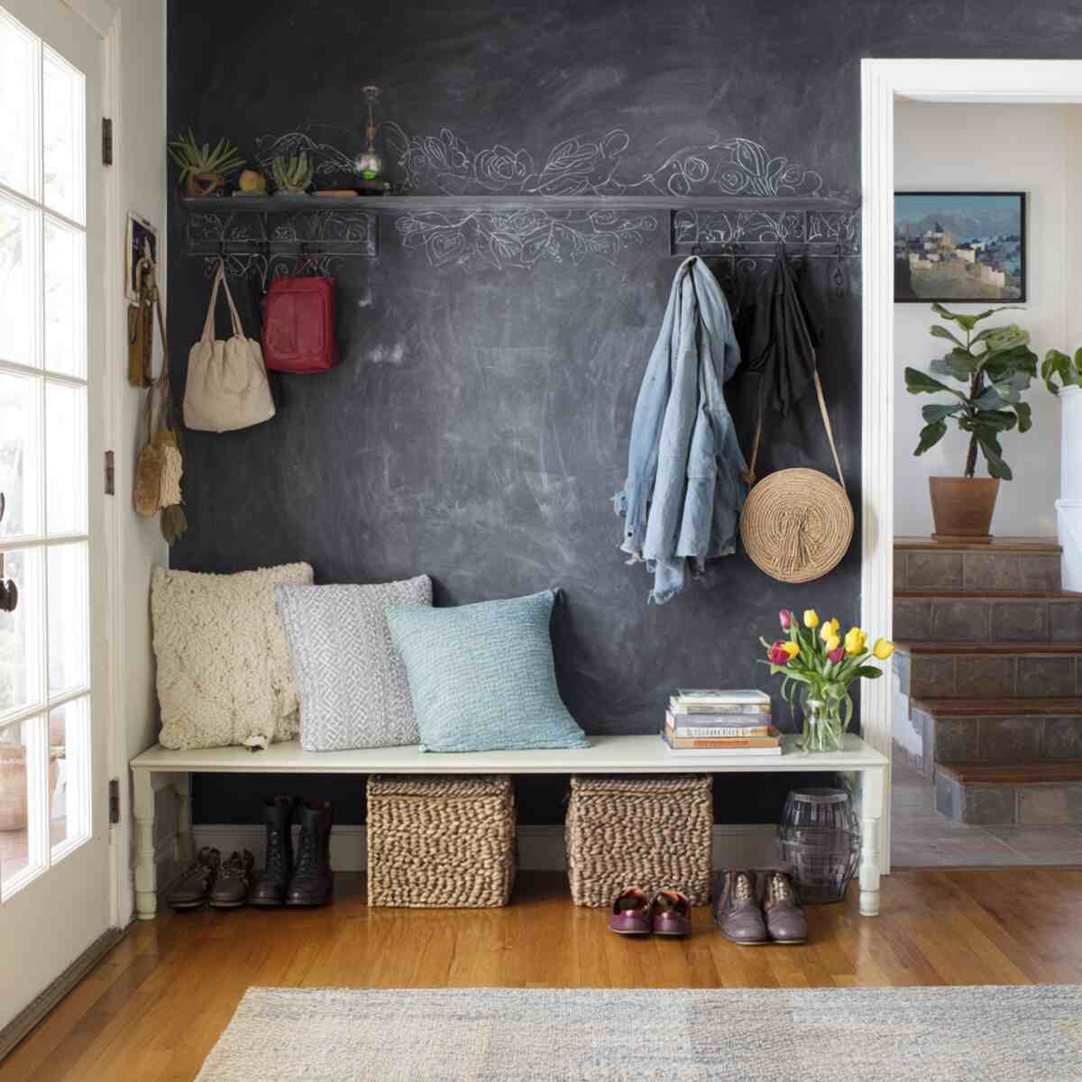 5. Magnetic Chalkboard Wall