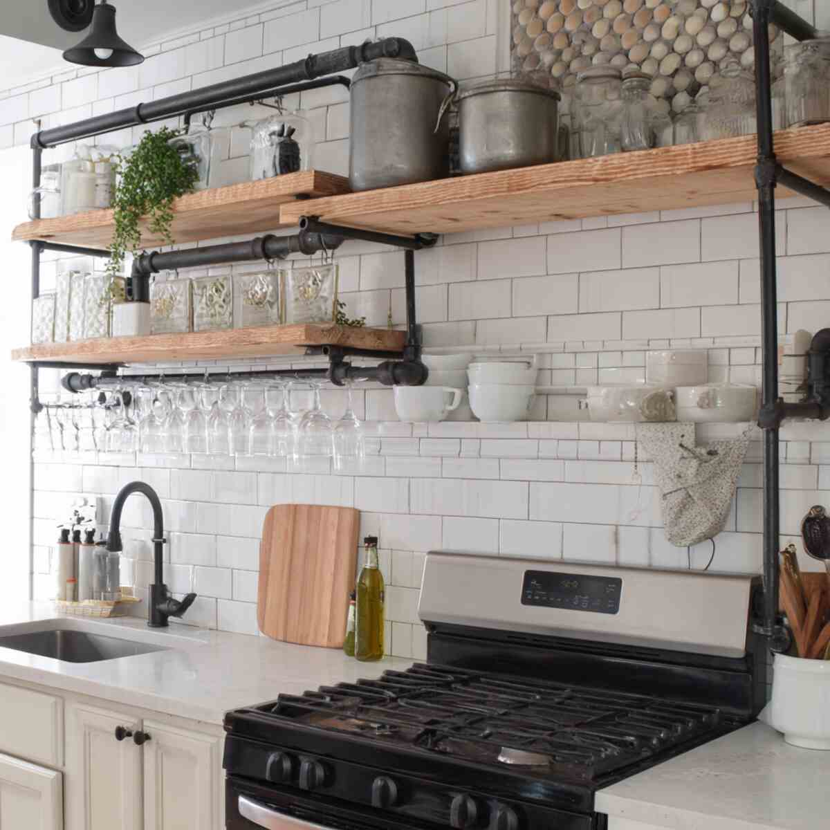 Industrial Pipe Shelf