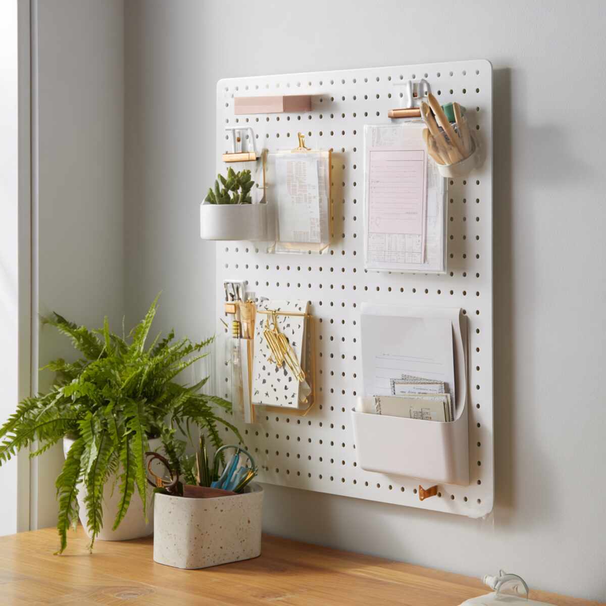 Pegboard File Holder Setup