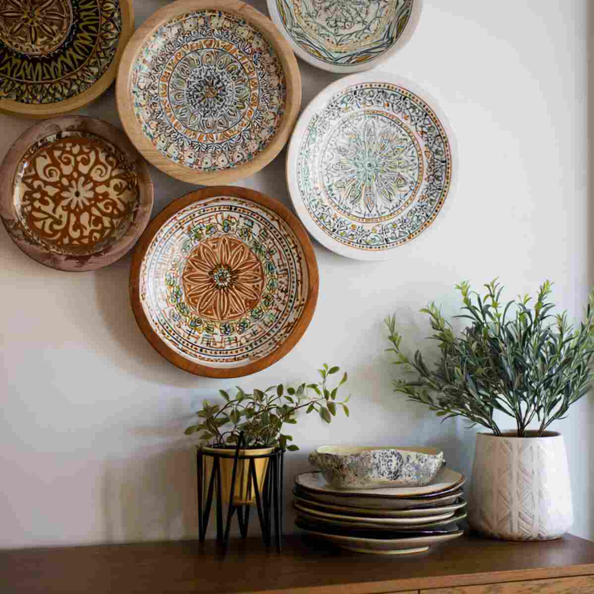Boho Patterned Plates
