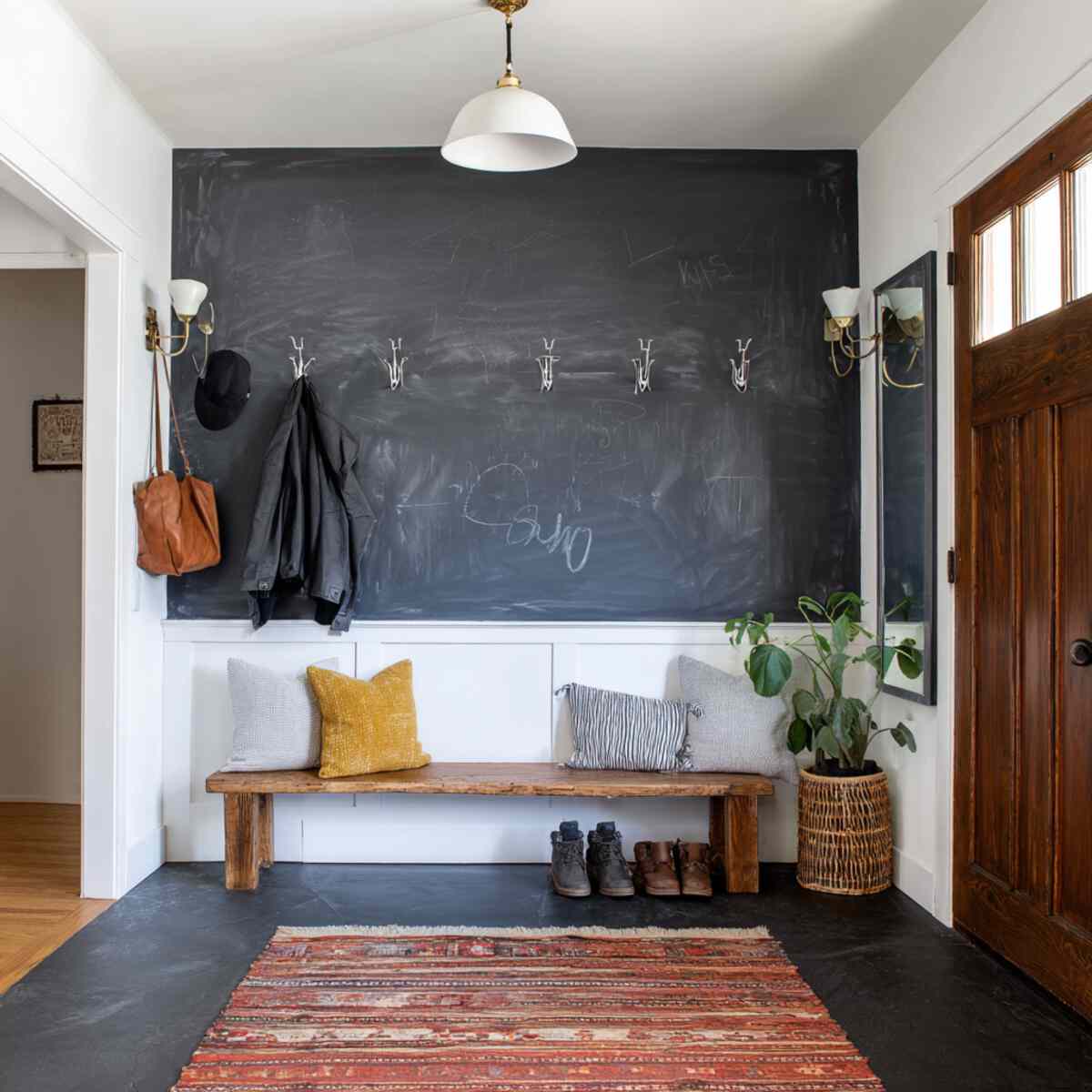 Half-Wall Chalkboard Paint
