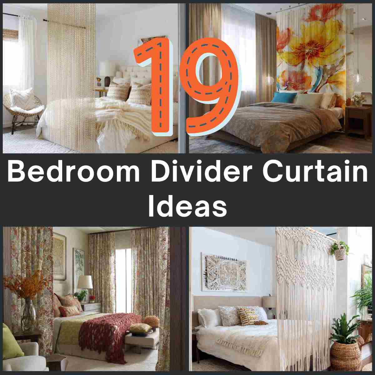 Bedroom Divider Curtain Ideas