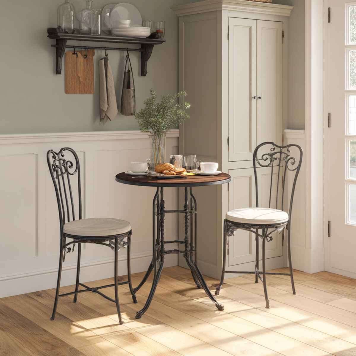 Bistro table with two chairs-resized