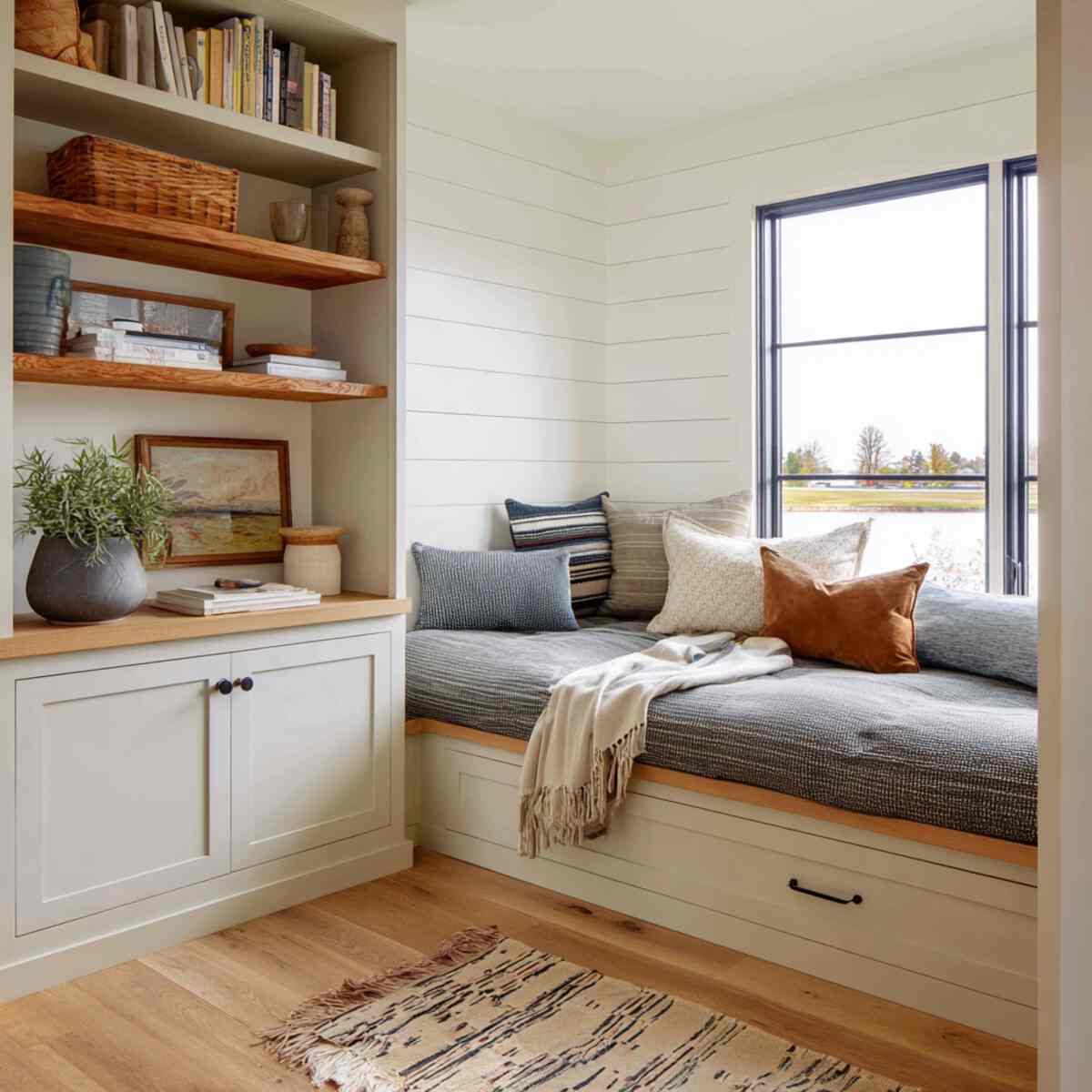 Built-in Bench Bed Combo