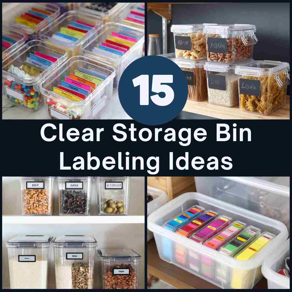 Storage Bin Labeling Ideas