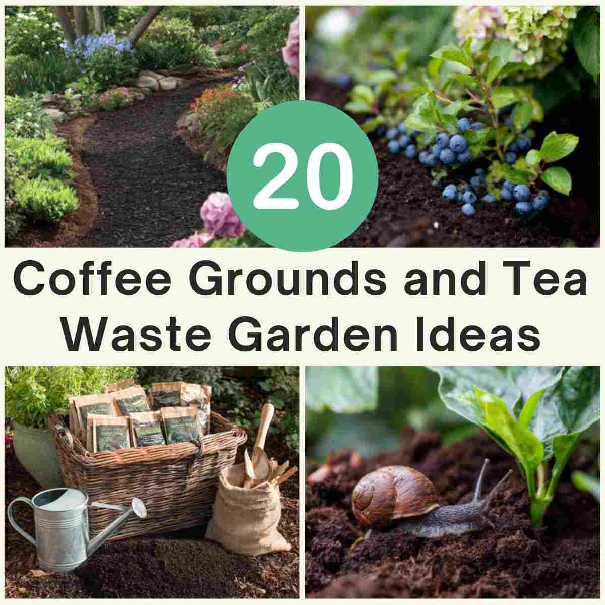 Ways to Use Coffee Grounds and Tea Bags in Garden