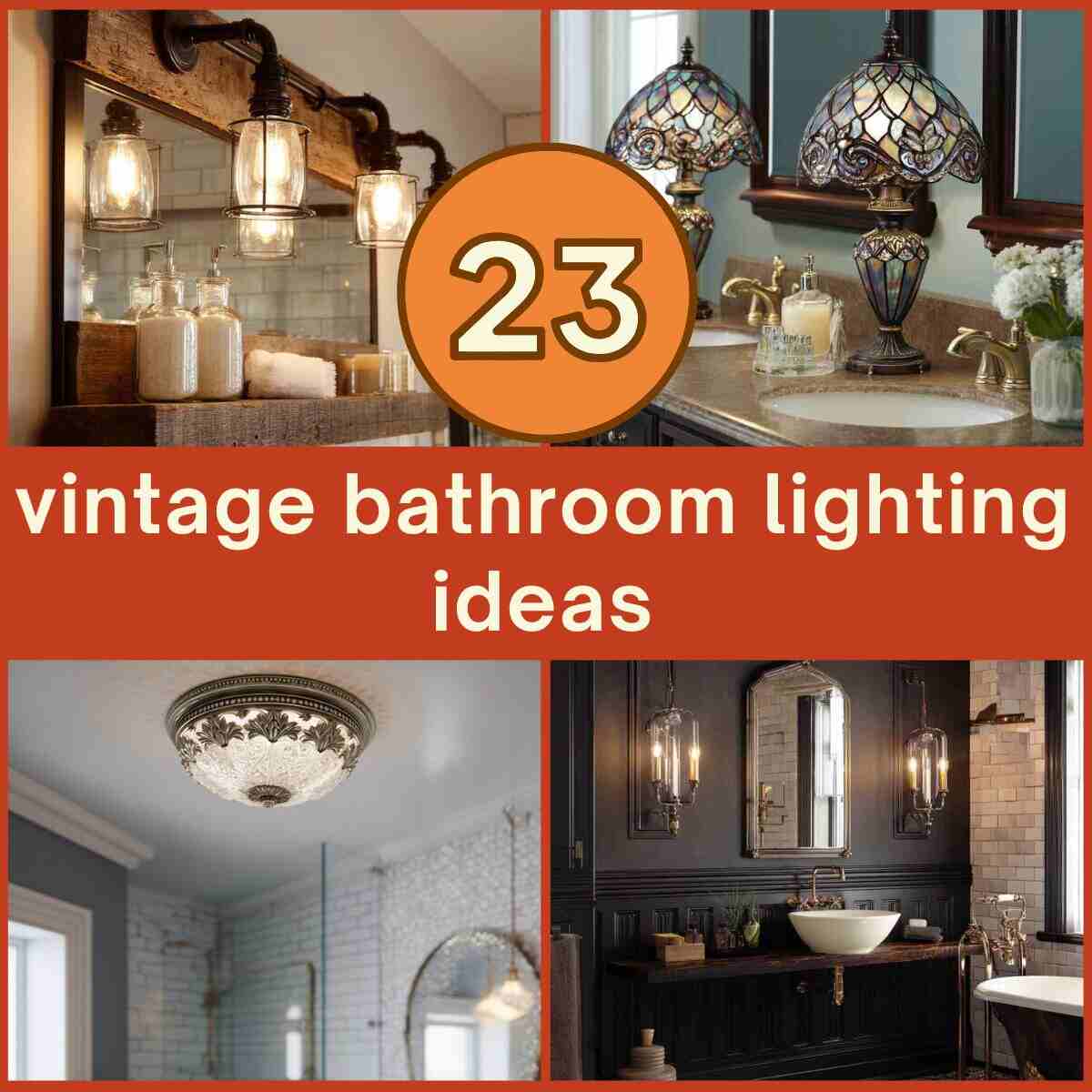 Vintage Bathroom Lighting Ideas