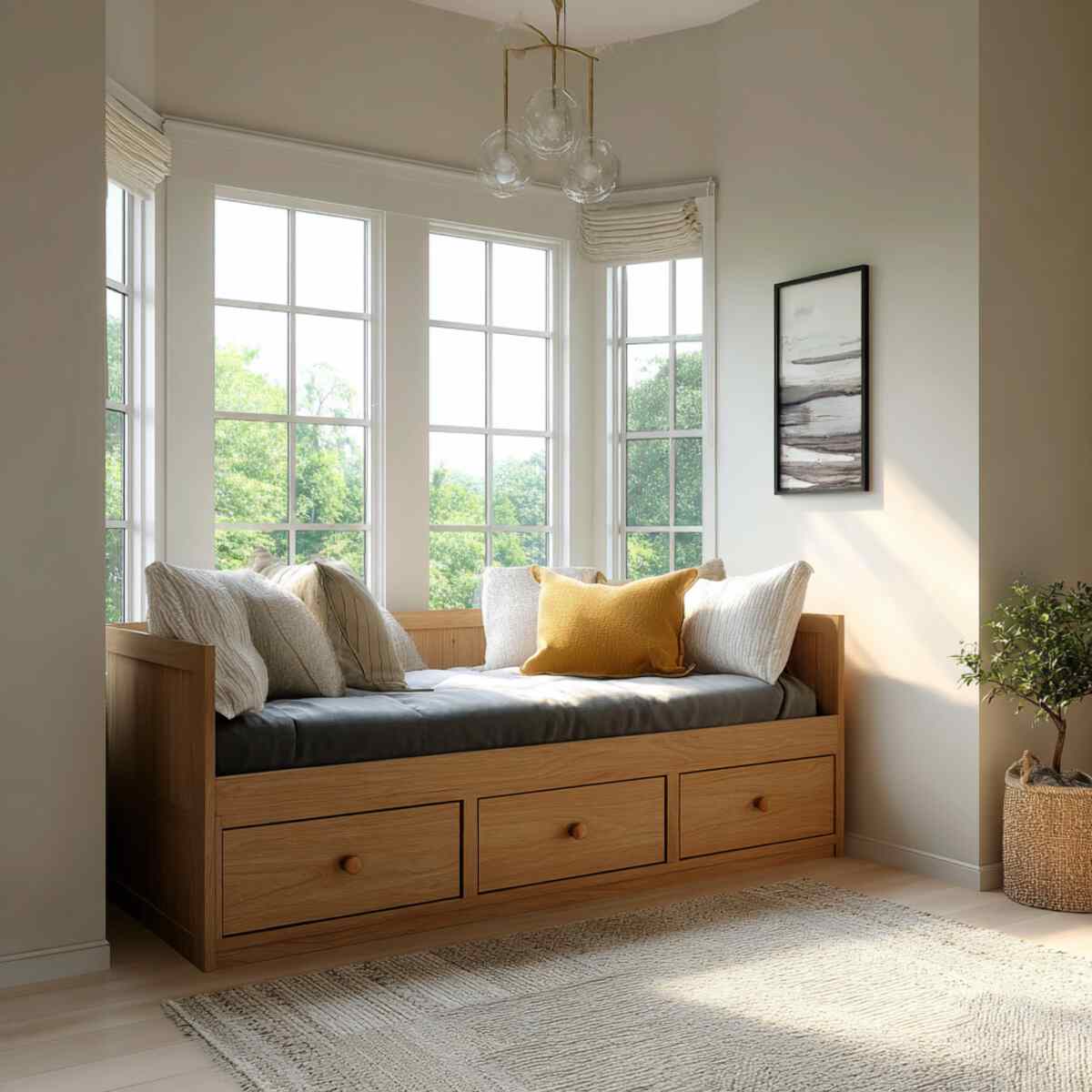 Daybed with Built-in Drawers