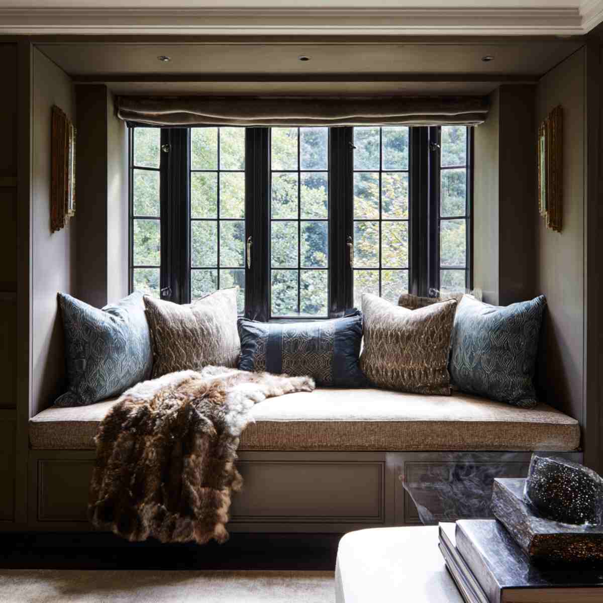 Deep Window Alcove with Plush Cushions