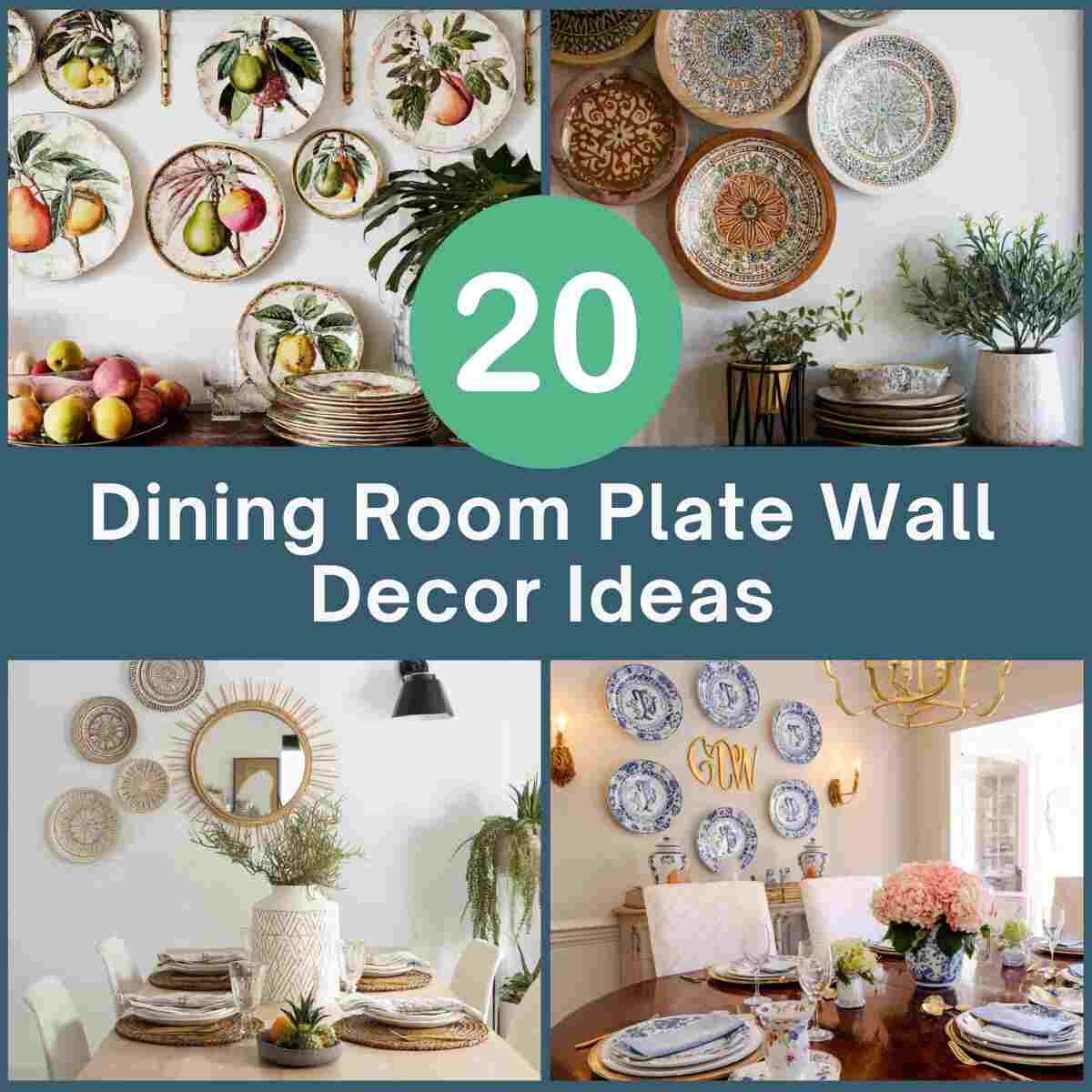 Dining Room Plate Wall Ideas