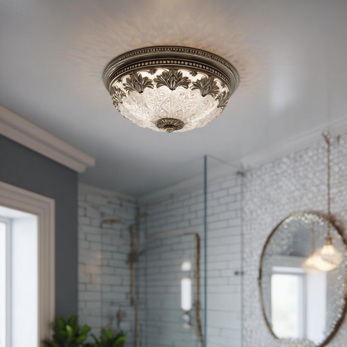 Flush Mount Ceiling Lights with Ornate Detailing