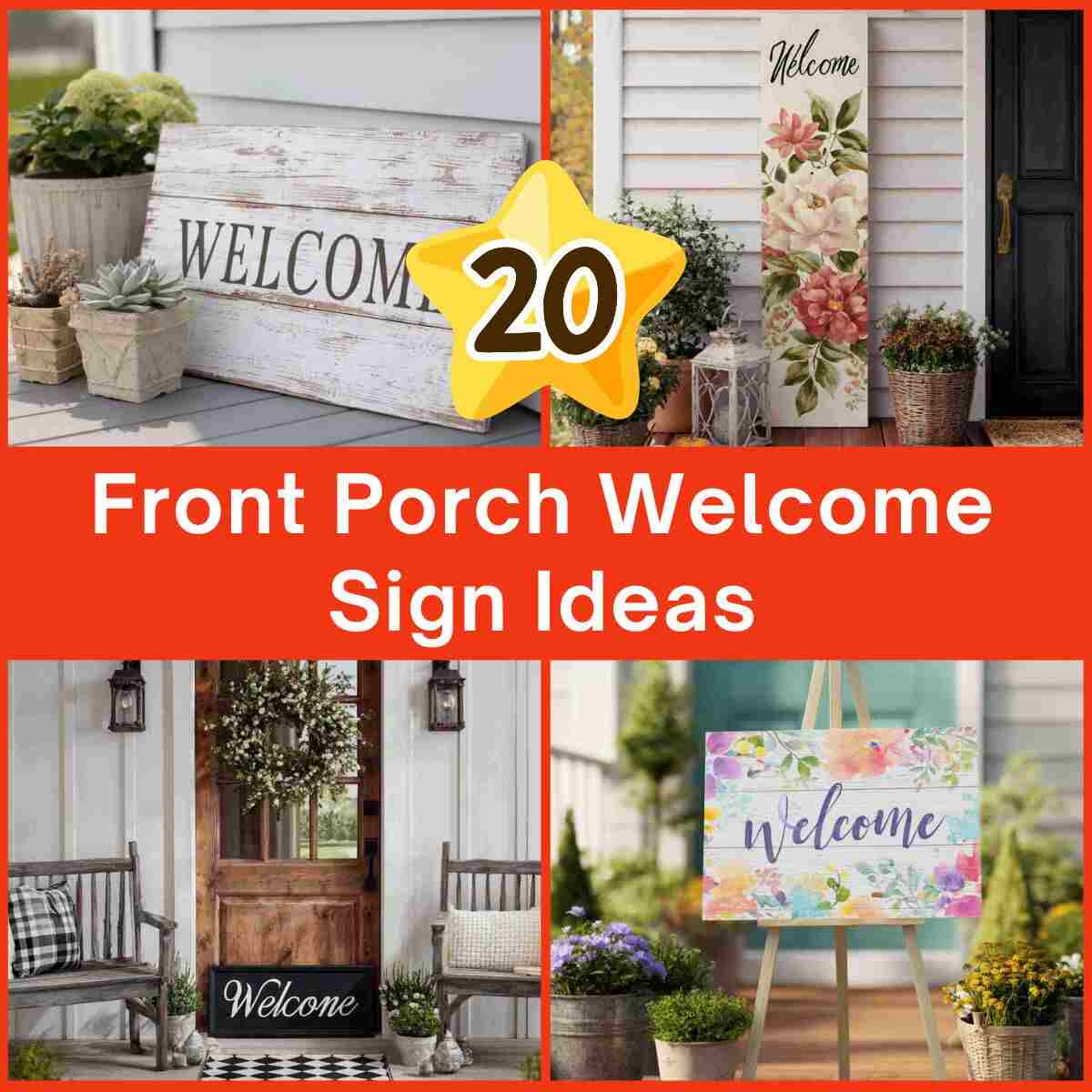 Front Porch Welcome Sign Ideas