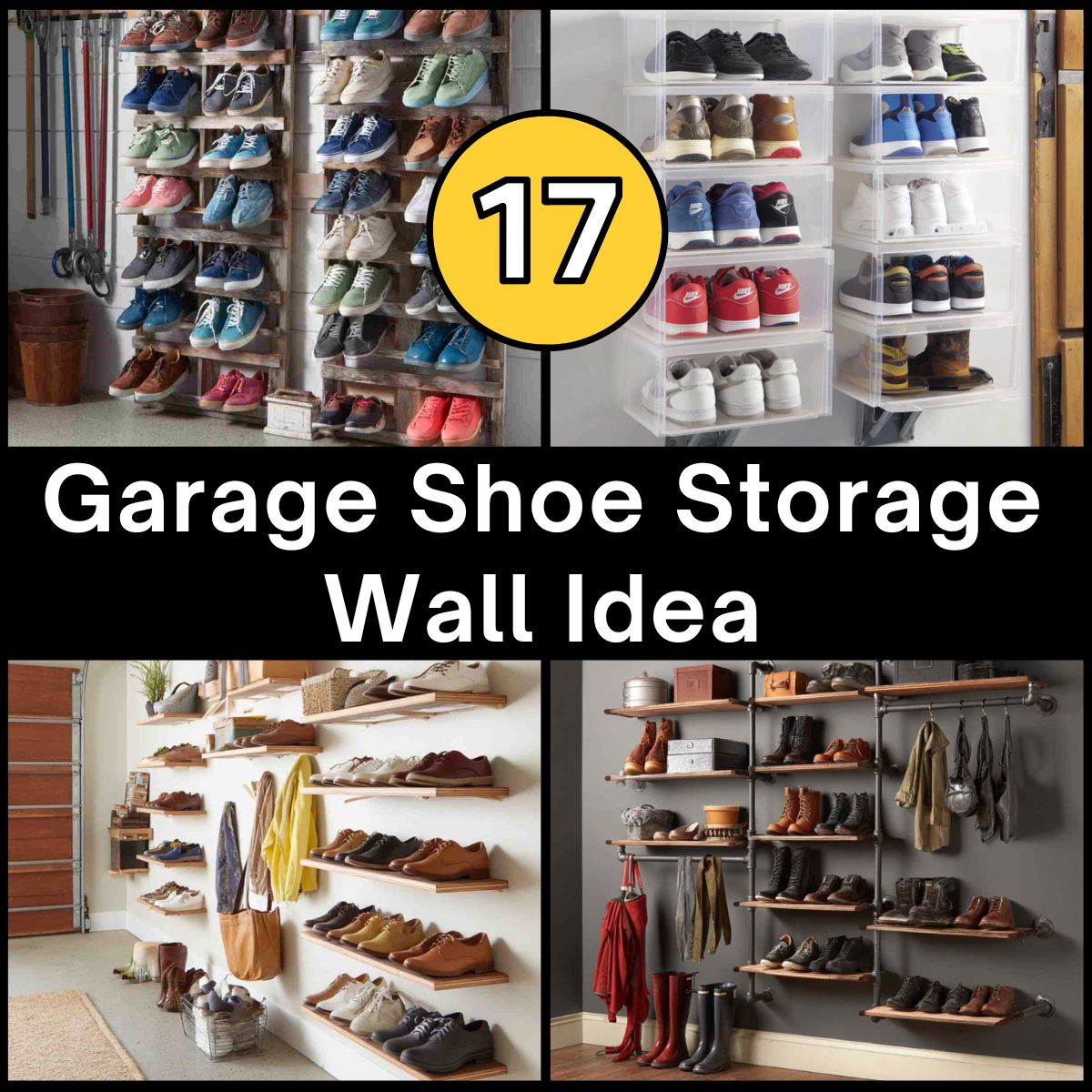 Garage Shoe Storage Wall Ideas