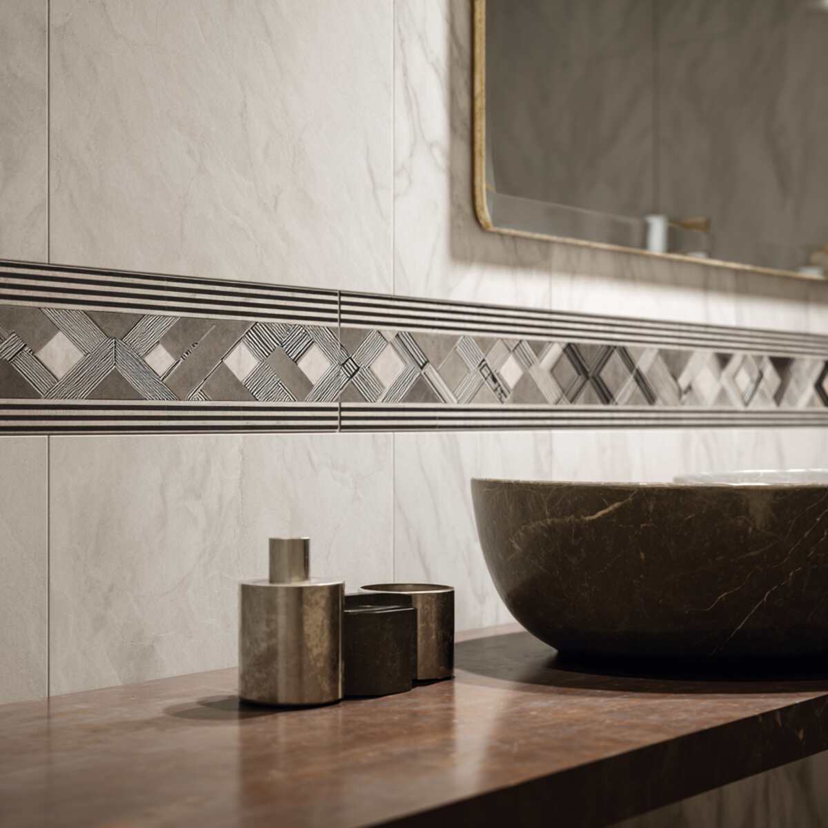 Geometric patterned accent-resized
