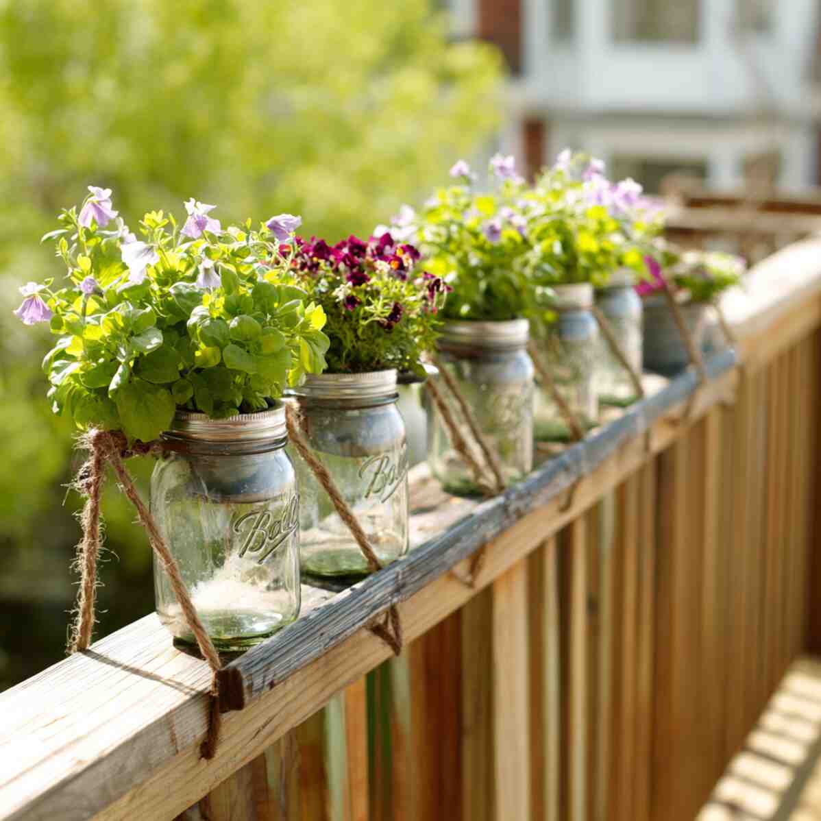Hanging Mason Jars
