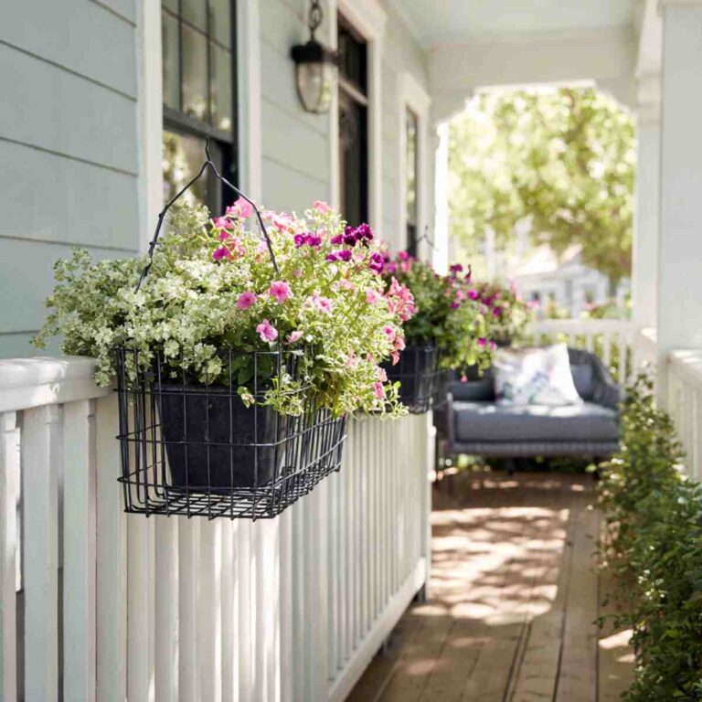 Porch Railing Flower Containers 20 Creative Porch Railing Planter Ideas to Brighten Your Outdoor Space