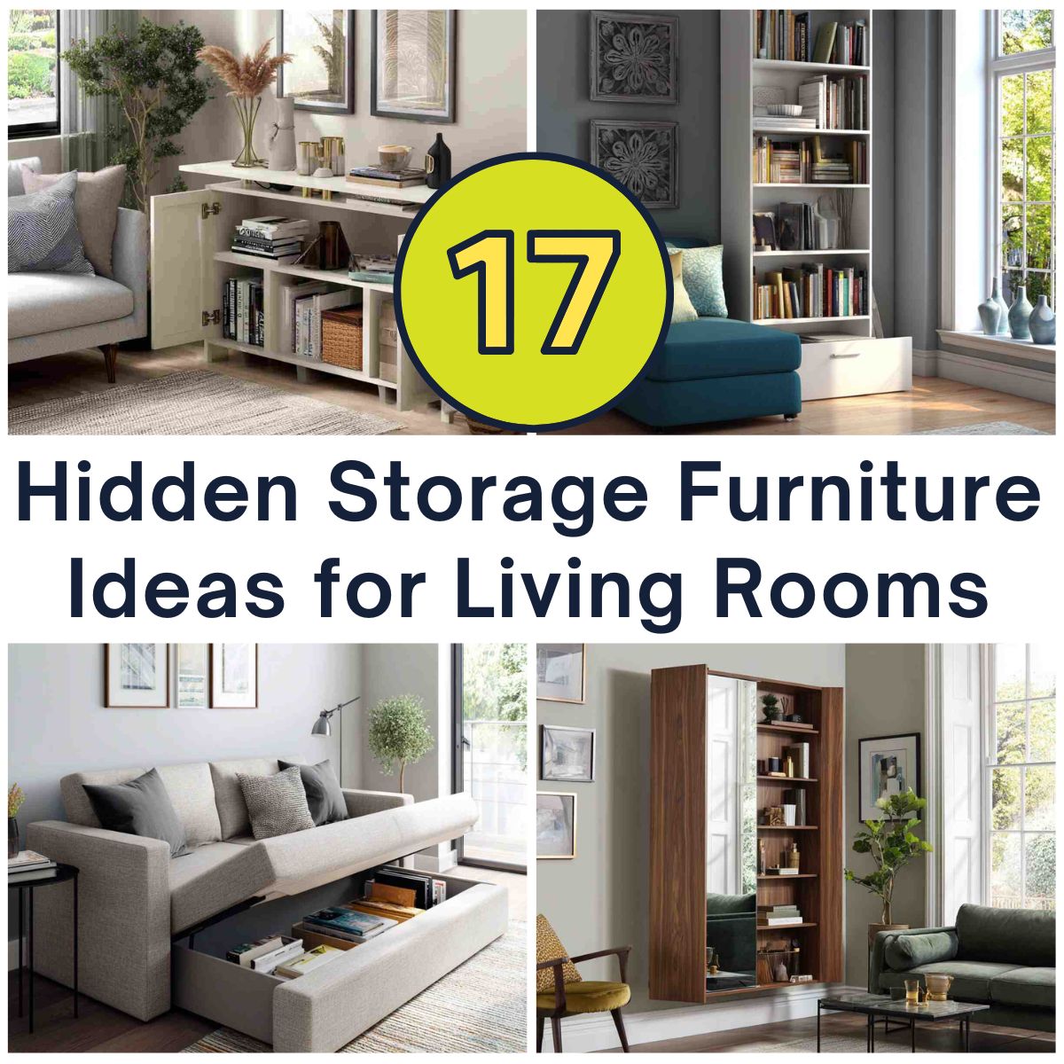 Hidden Storage Furniture Ideas for Living Rooms