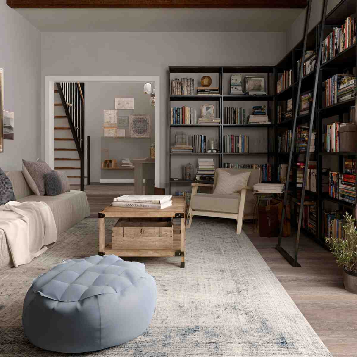 Library + Reading Nook