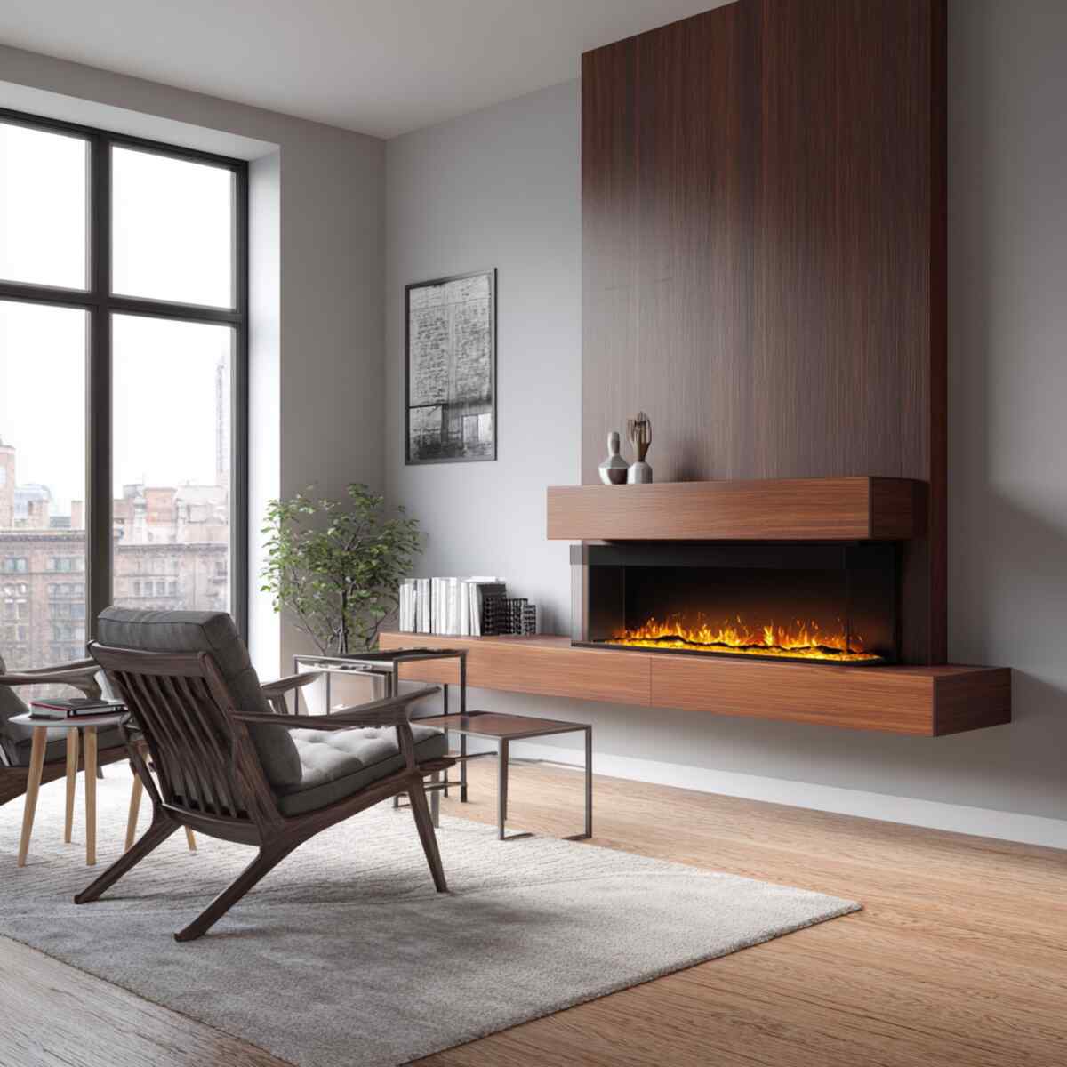 Minimalist Electric Wall Fireplace