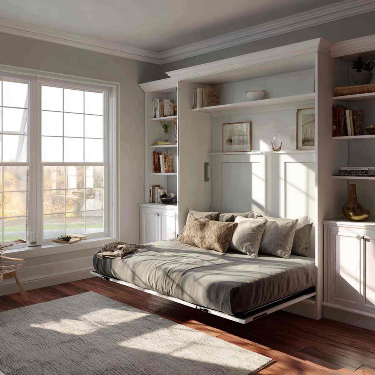 Murphy Bed Facing the Window