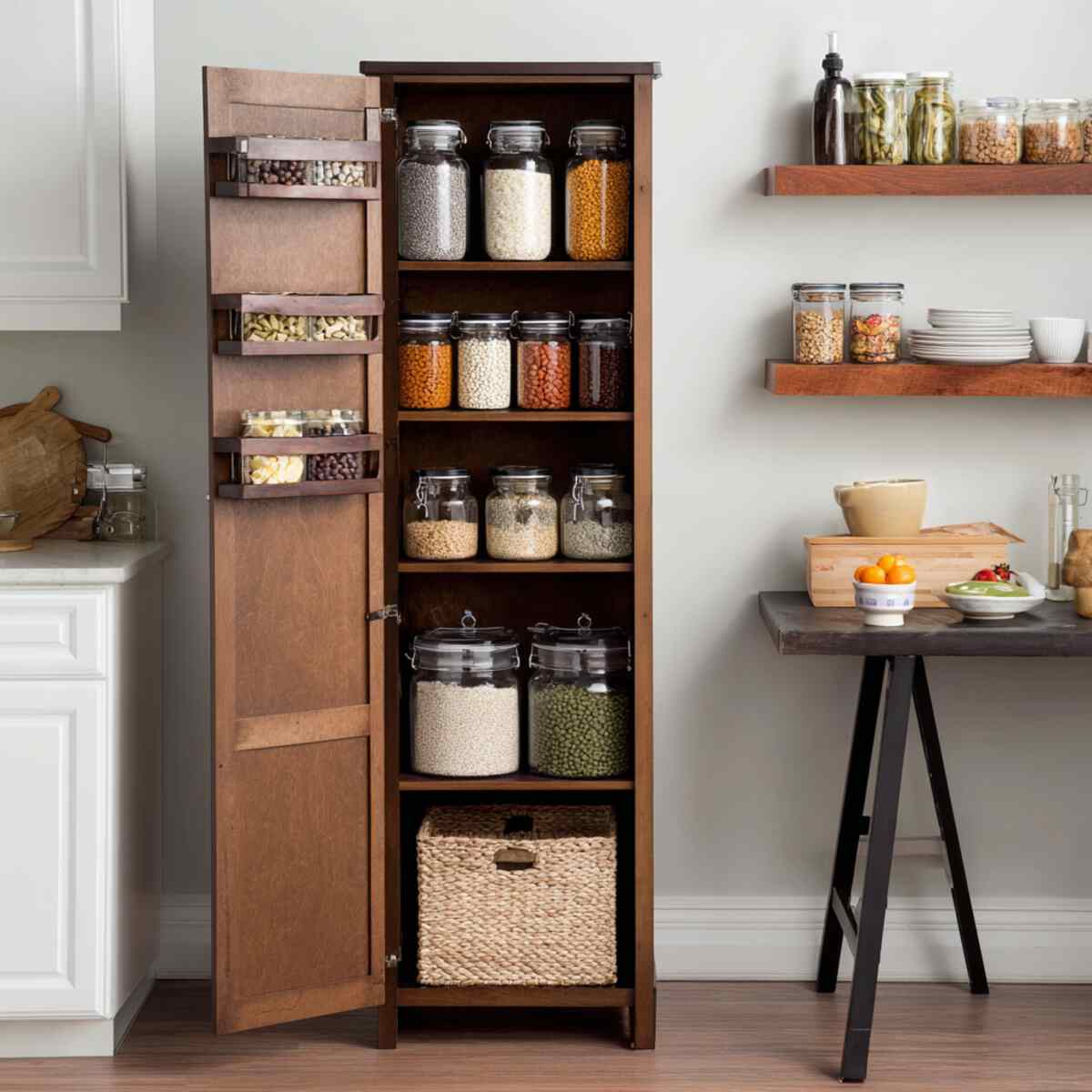 Narrow slim pantry cabinet-resized