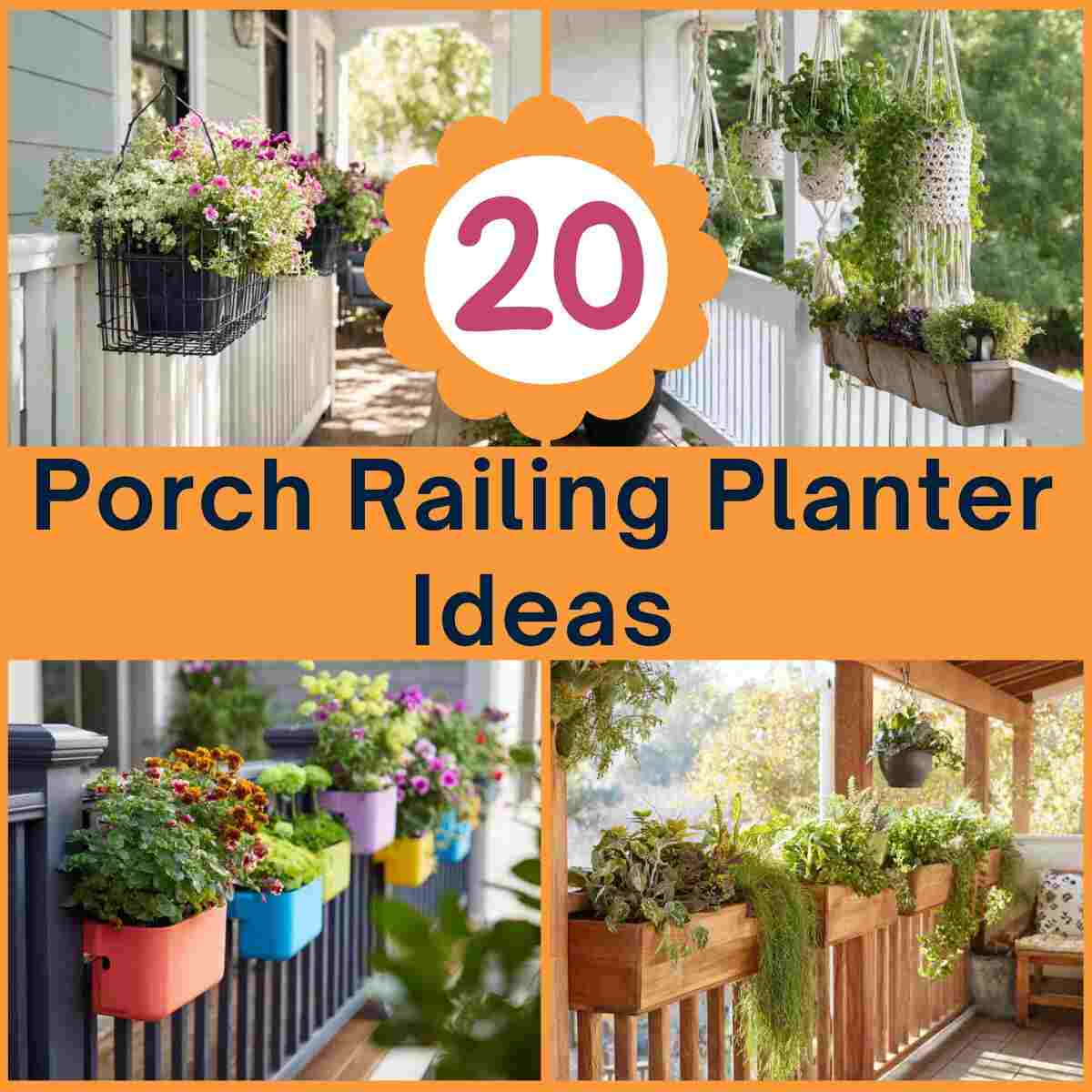  Porch Railing Planter Ideas