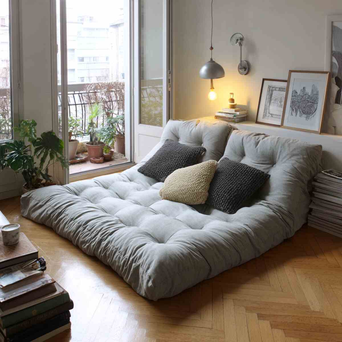 Tufted Mattress with Oversized Cushions