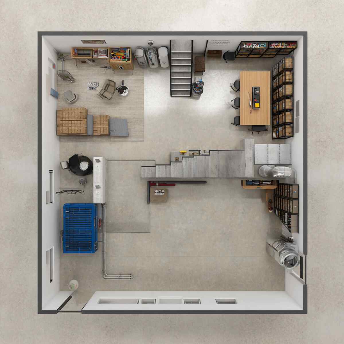 Workshop + Storage Zone