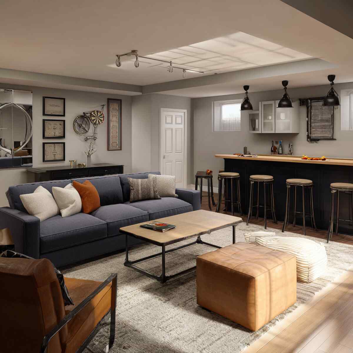 Lounge Area + Bar