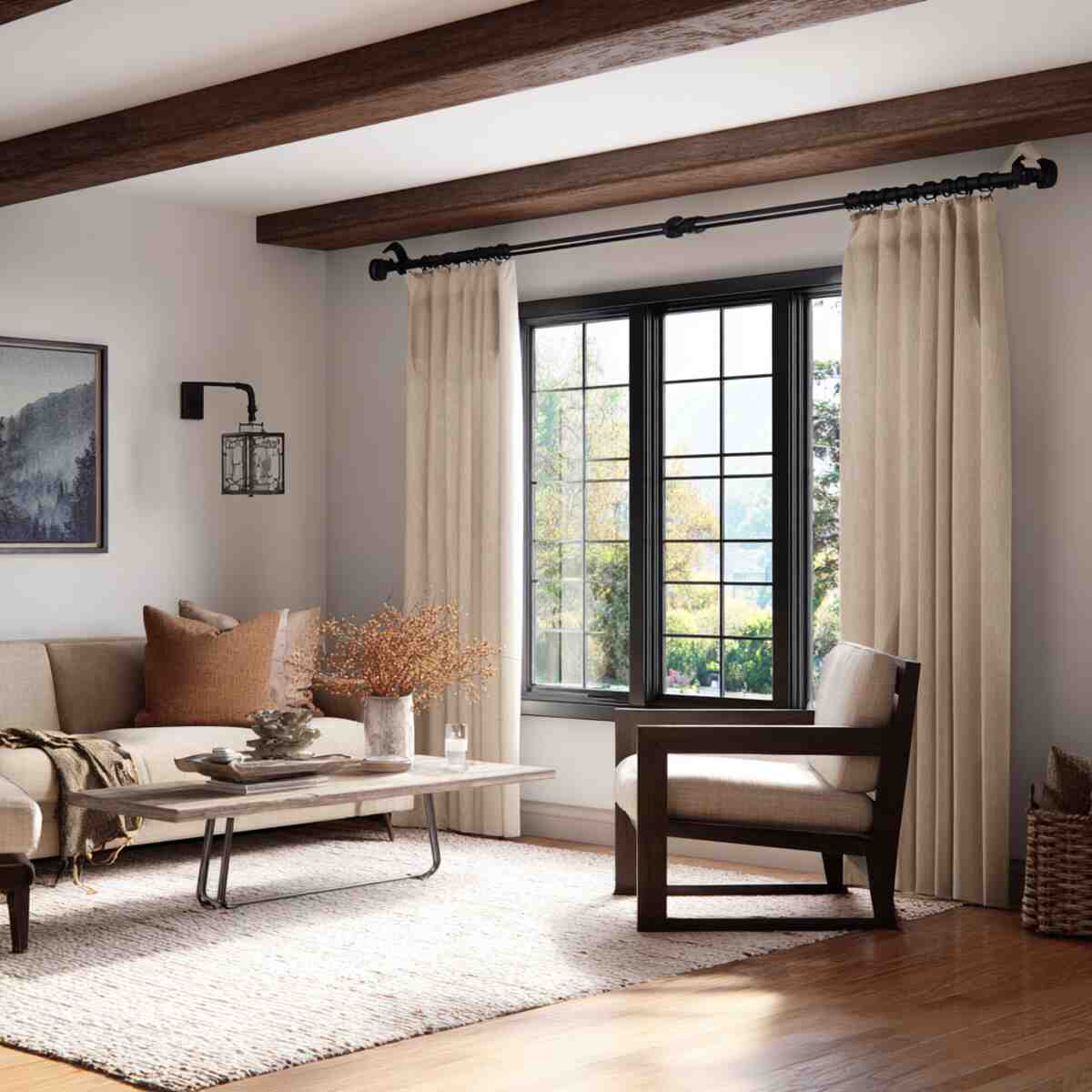 Double Curtain Rods
